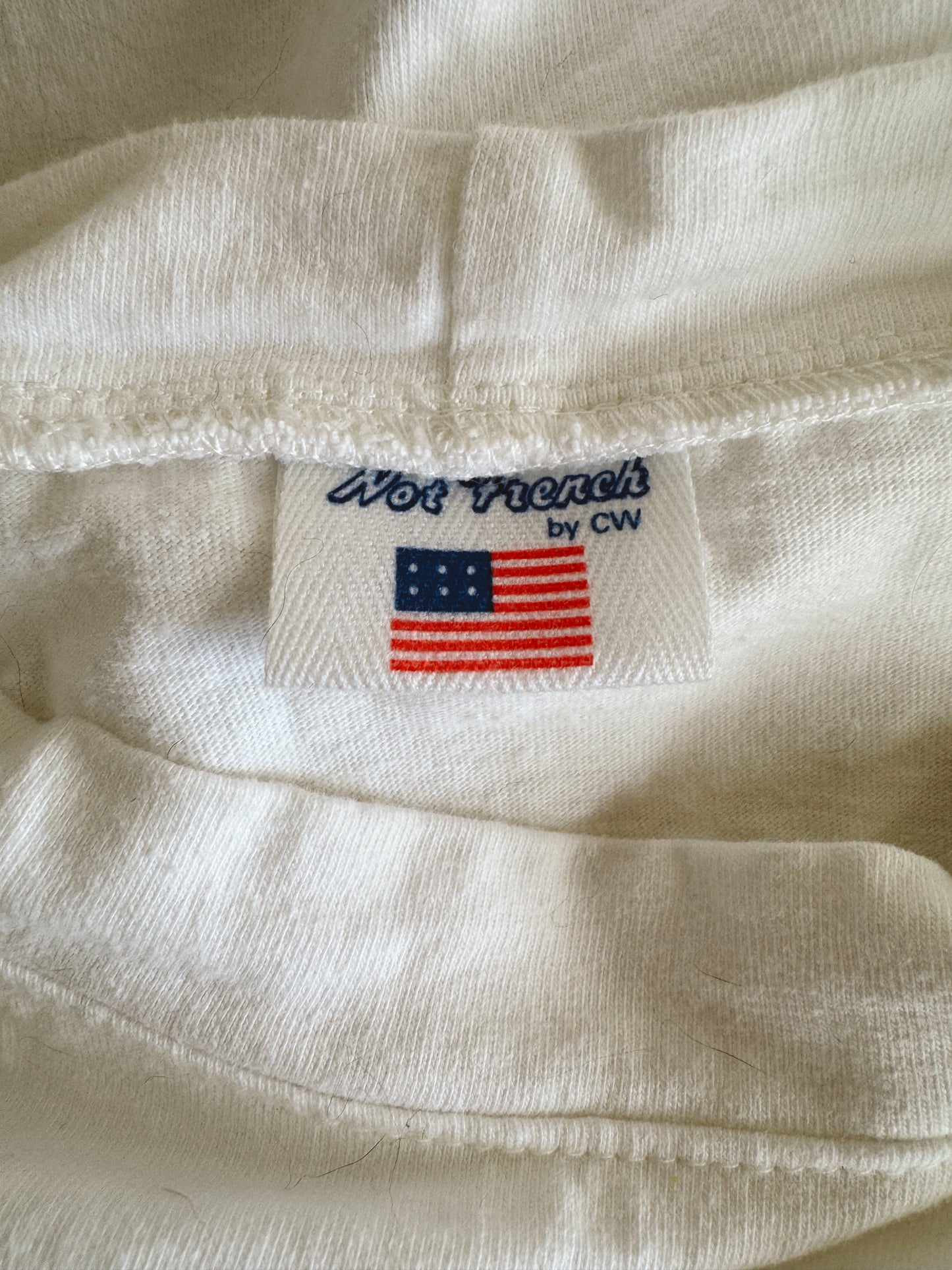 Not French Oversize White T-Shirt (L)