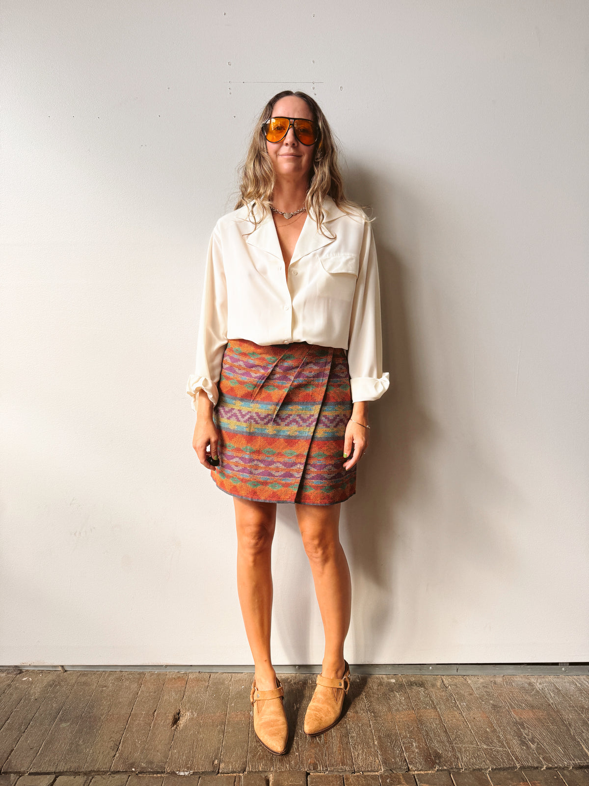 Italian Made 90s The Limited Southwest Wrap Skirt (28")