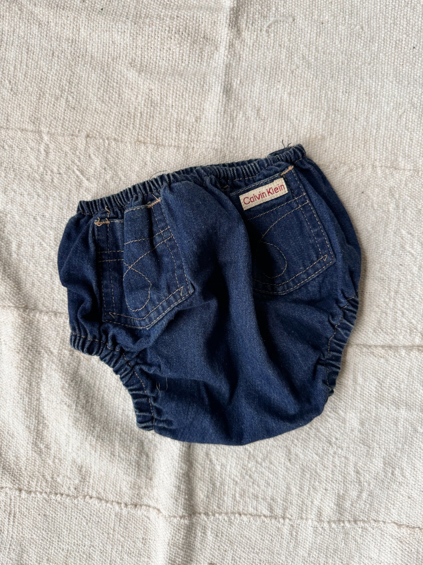 Calvin Klein Denim Bloomer Diaper Cover (2T)