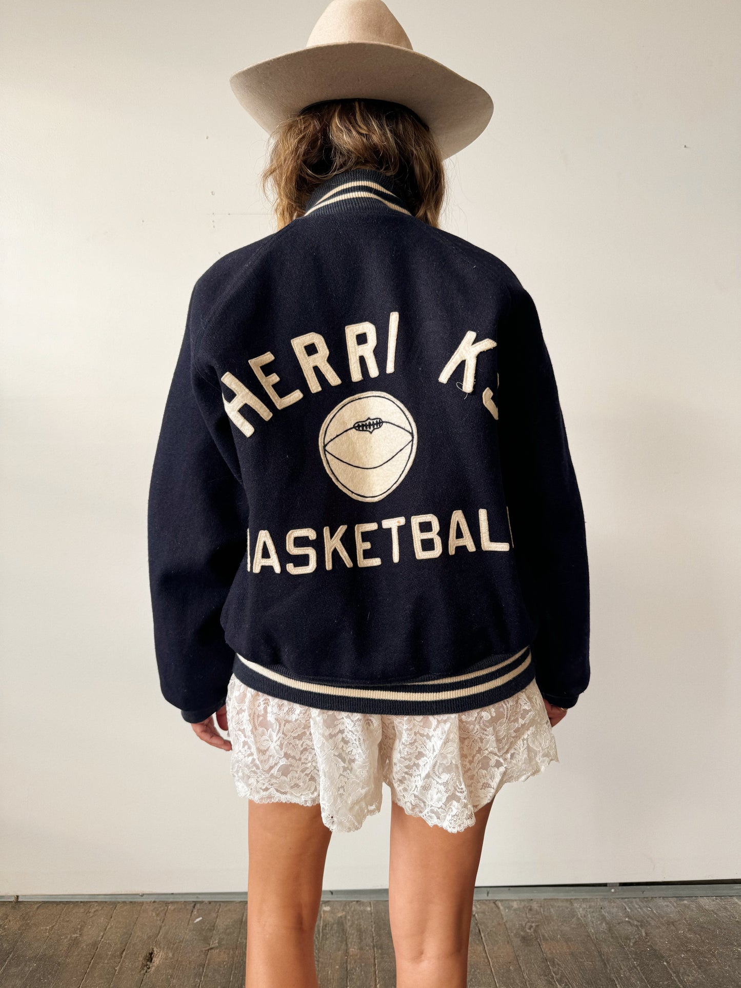 50s Fitt Bro. Basketball Varsity Jacket (M)