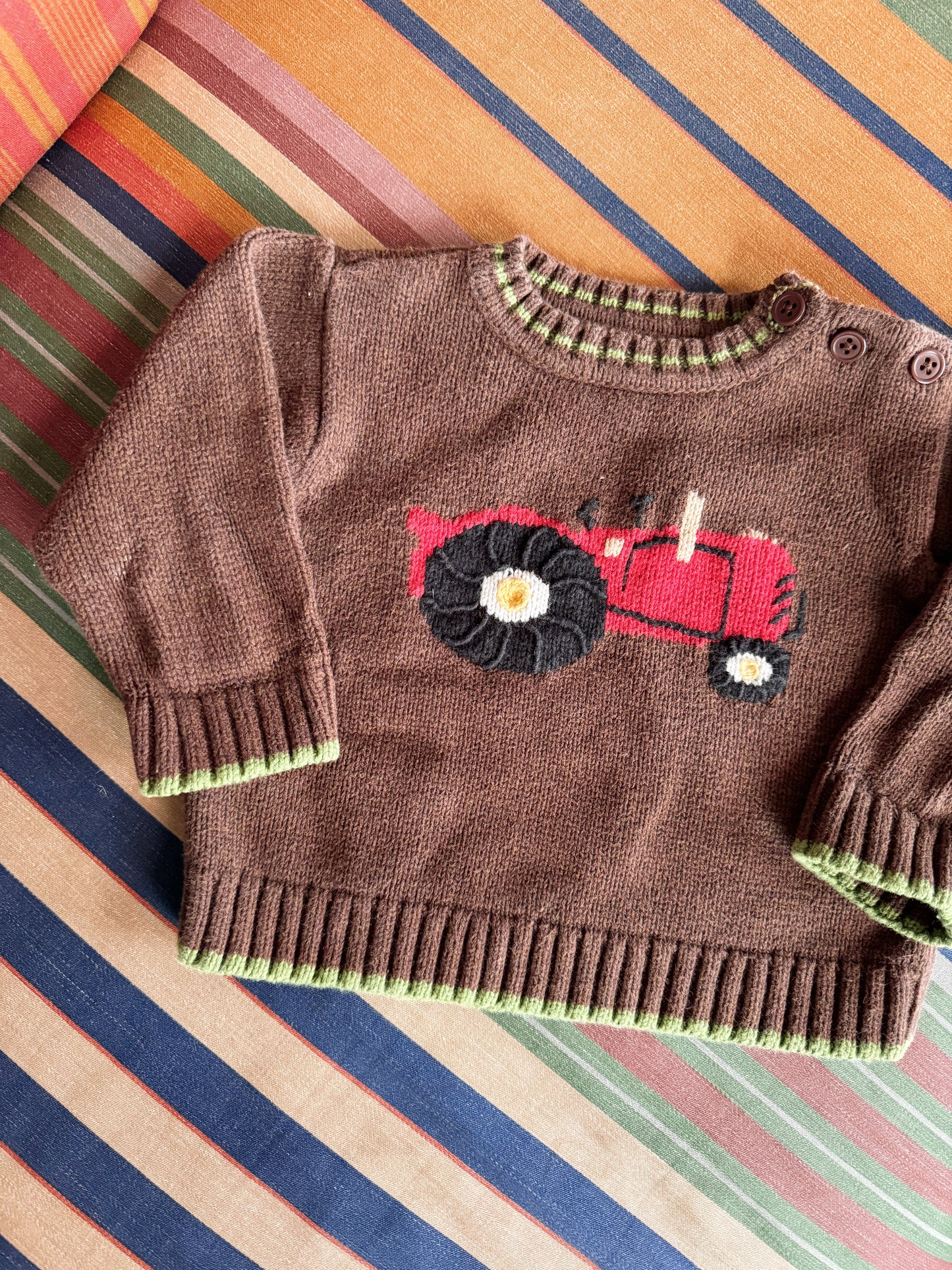 Tractor Crewneck Sweater (12m)