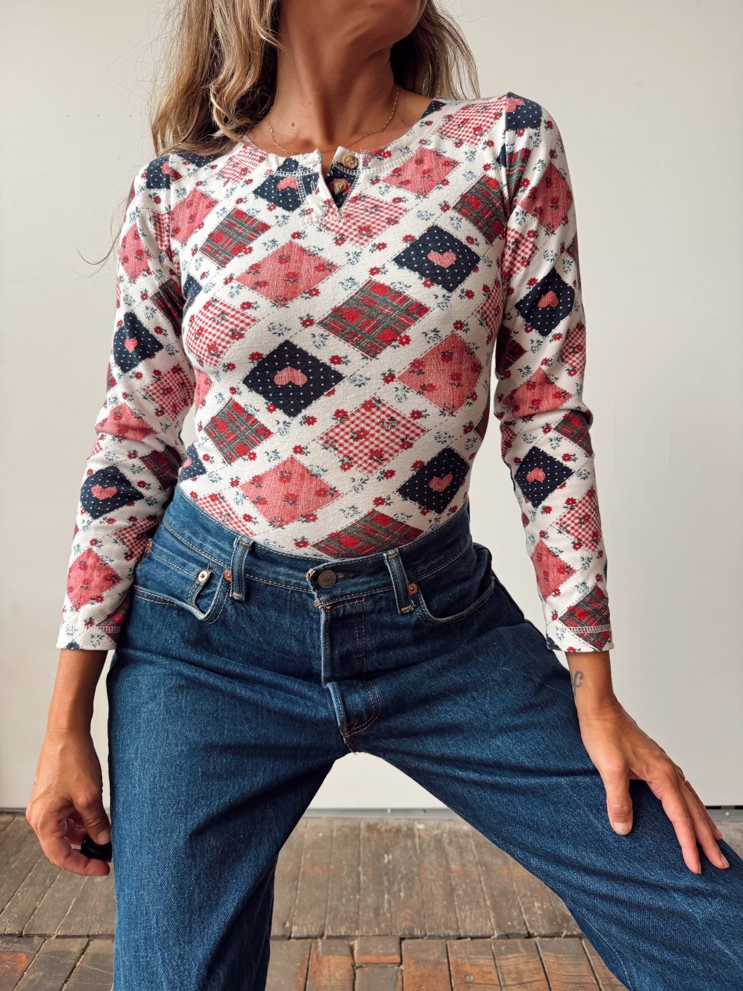 Patchwork 90s Bodysuit (S)