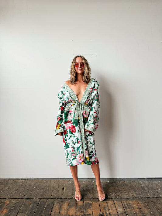 We Got You Floral Cotton Robe (S)