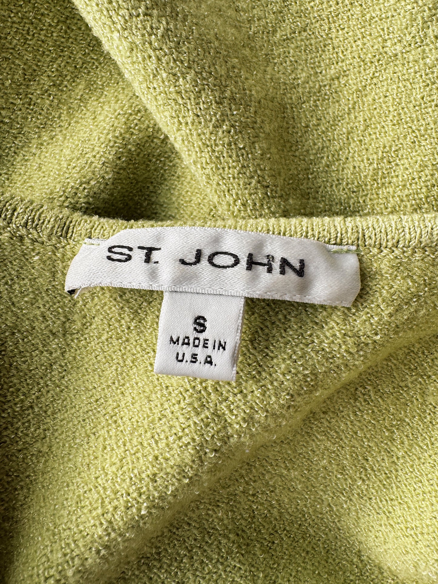 St. John Cropped Fall 2004 Green Top (S)