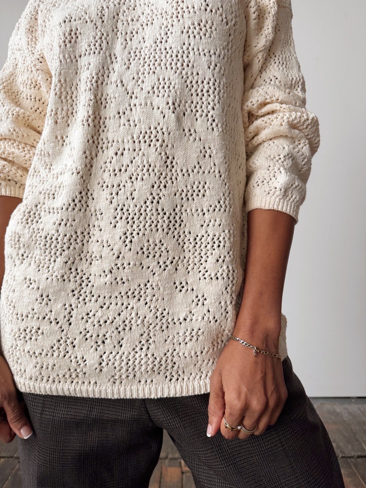 90s Villager Knit Sweater (M)