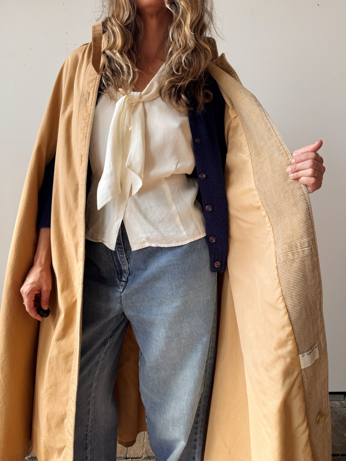 Made in Poland Cape with Corduroy Details