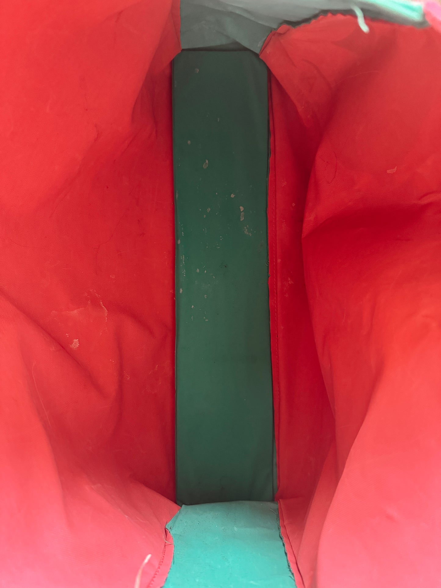 Florida 90s Teal and Pink Fish Tote Bag