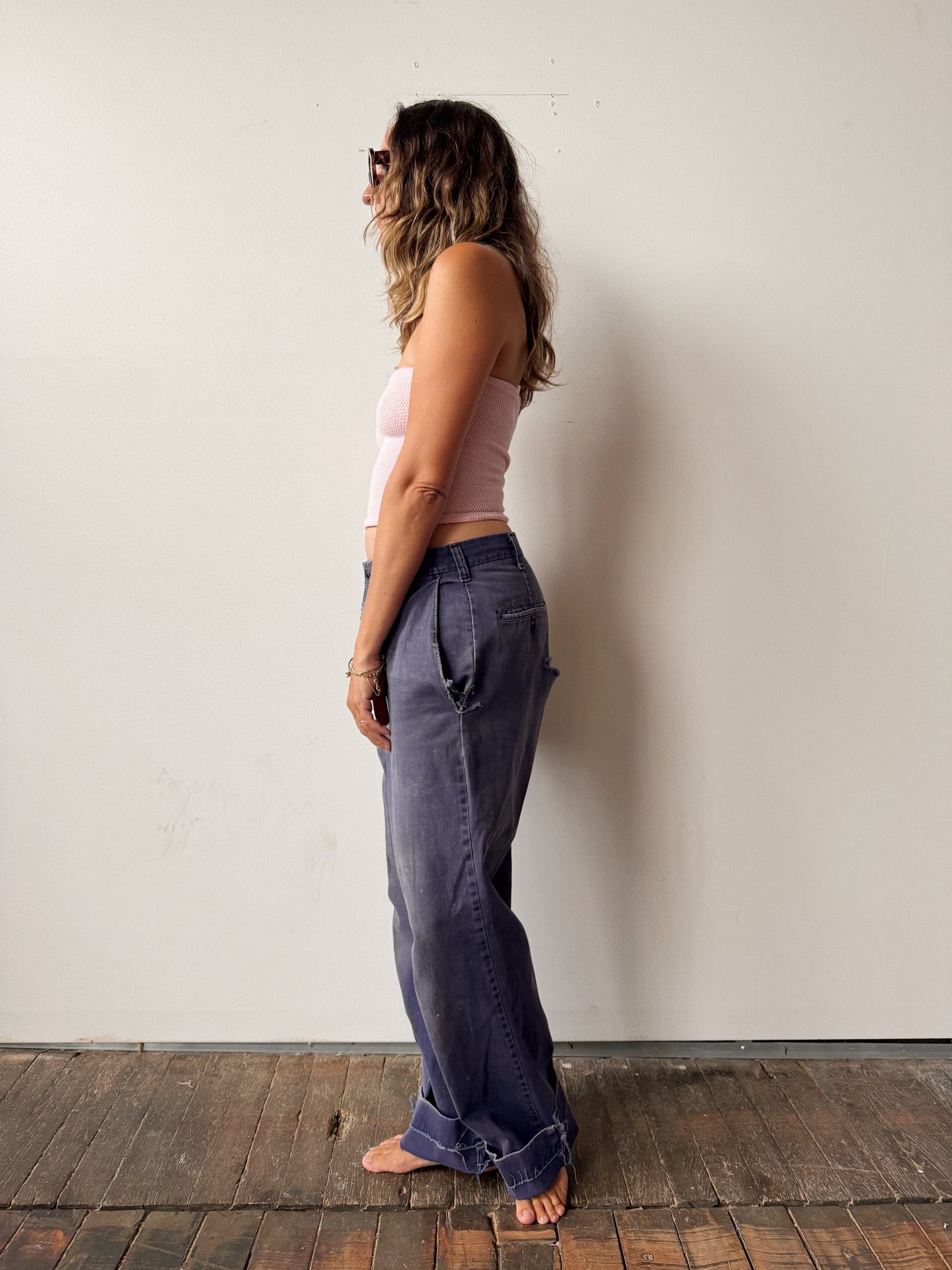 Distressed Worn Mens Work Pant (32")