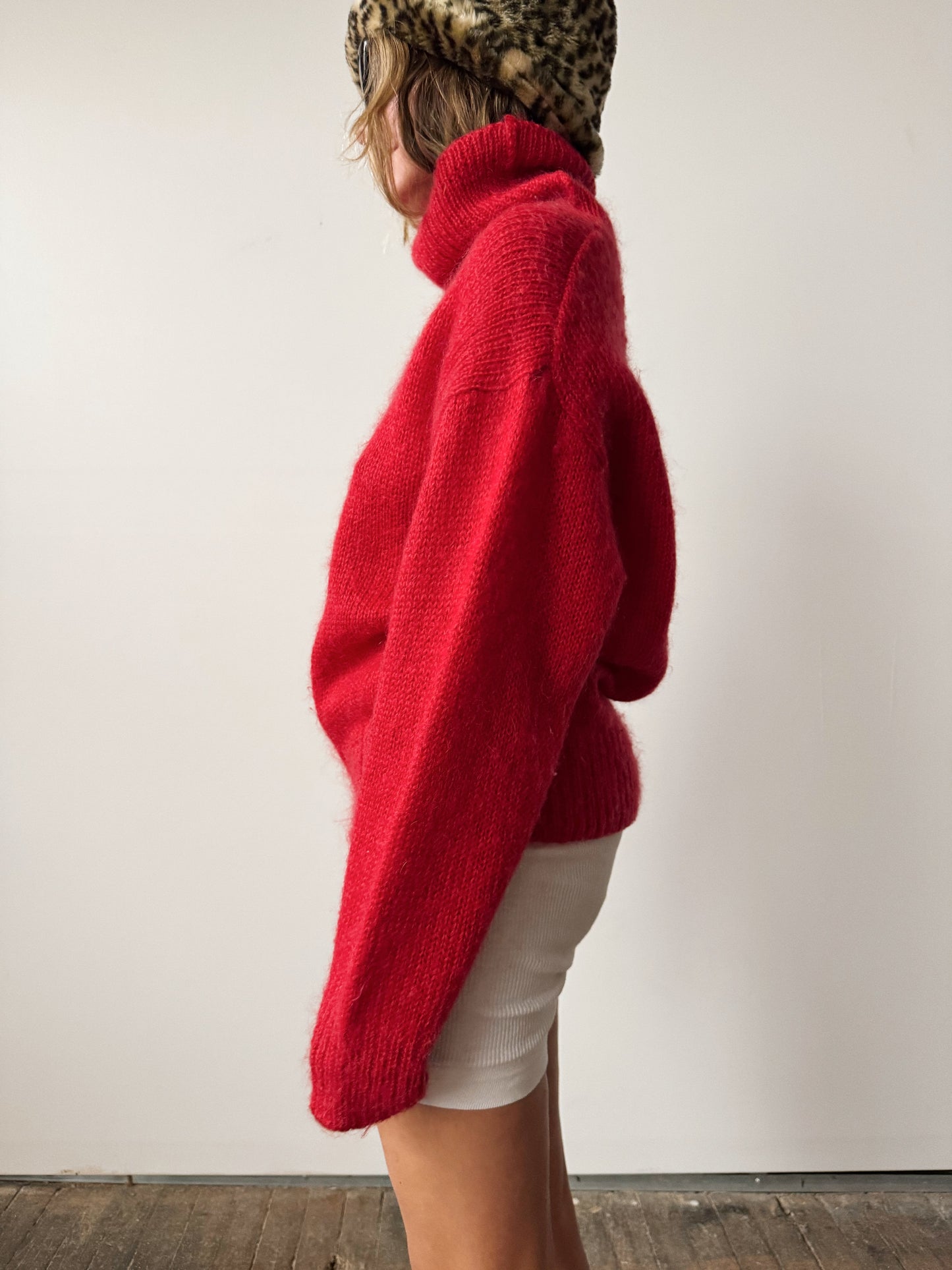 Red Hot Mohair Sweater (M)