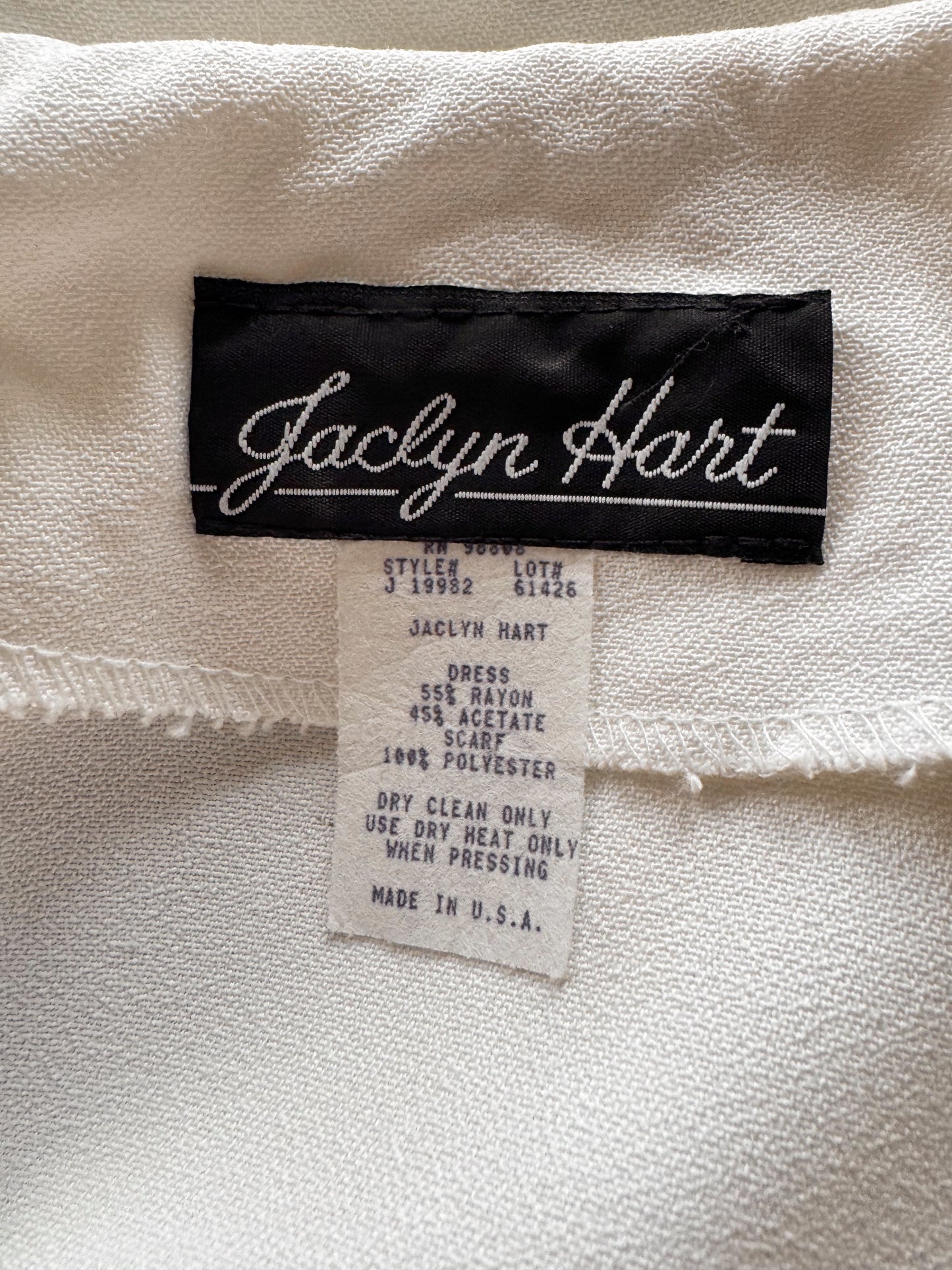 Hart White and Brown 90s Dress (L)