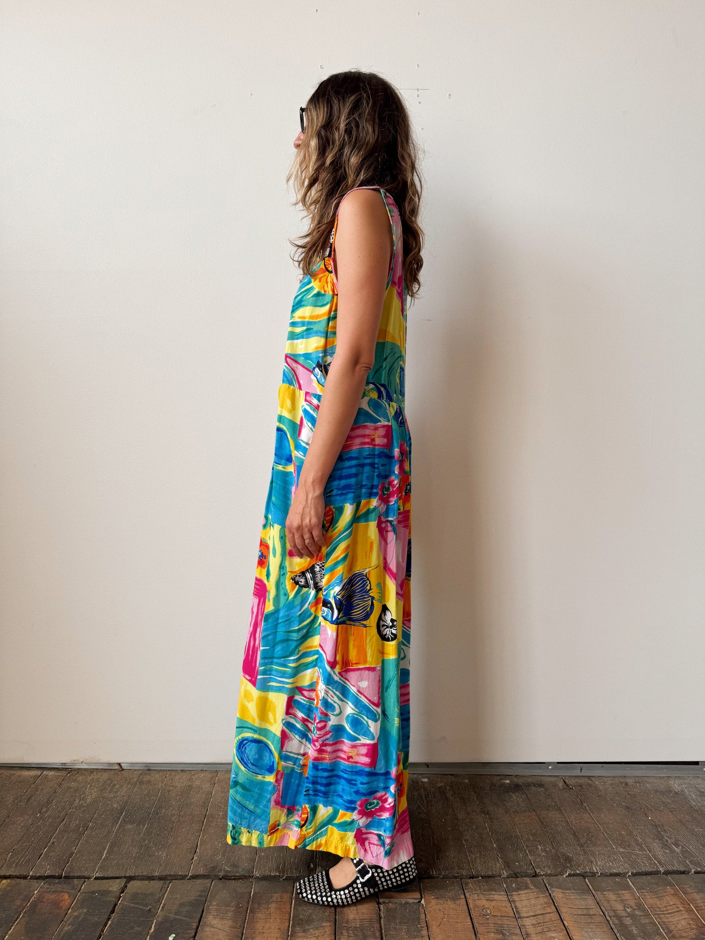 Bindi Hawaiian Maxi Dress (L)