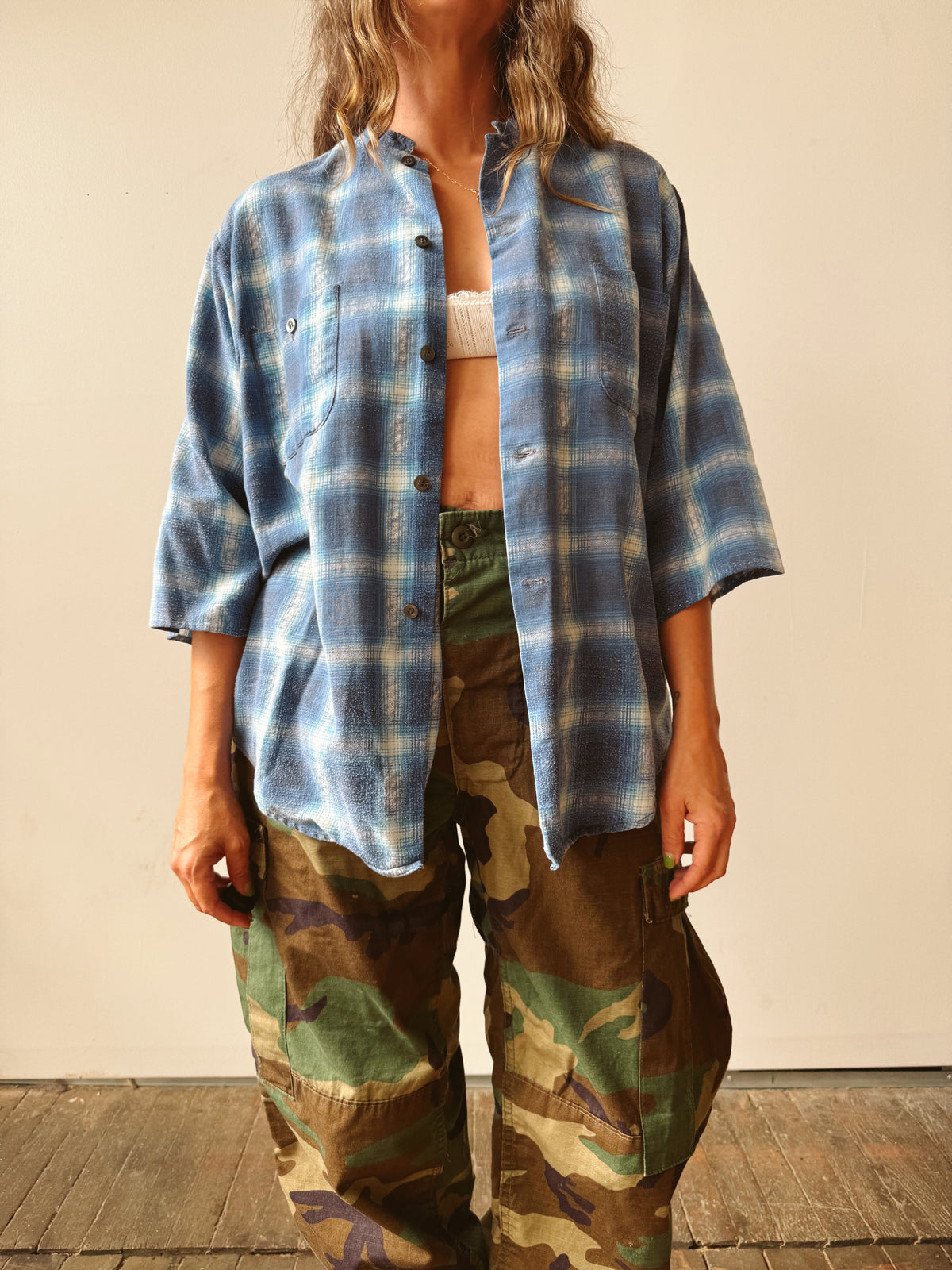 Reworked Sears 70s Plaid Flannel (M)