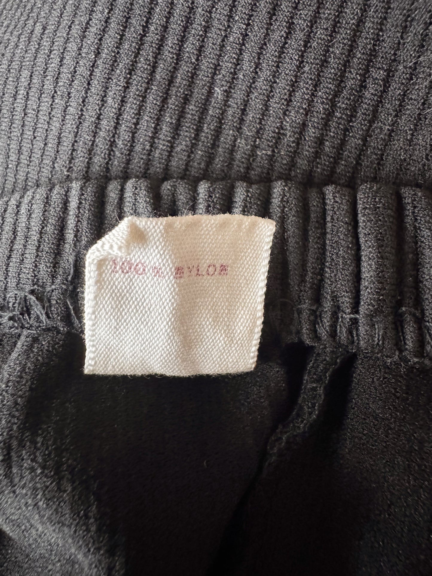 Ribbed Black 70s Stirrup Pant (XS)