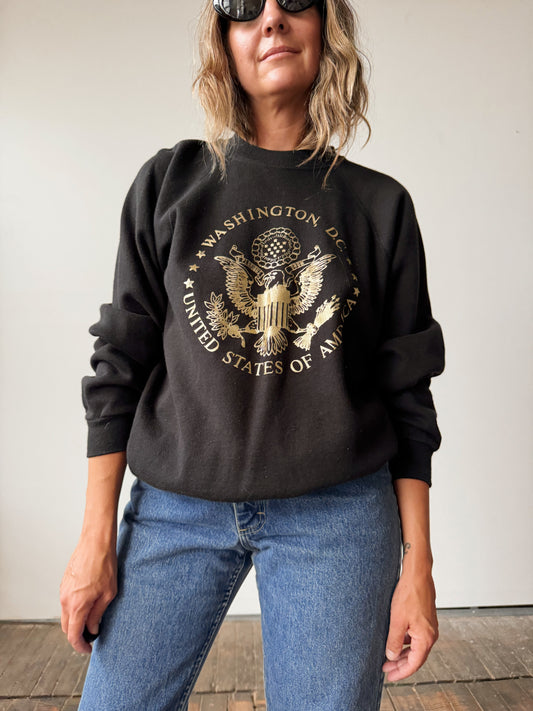 90s Washington D.C. Graphic Sweatshirt (M)