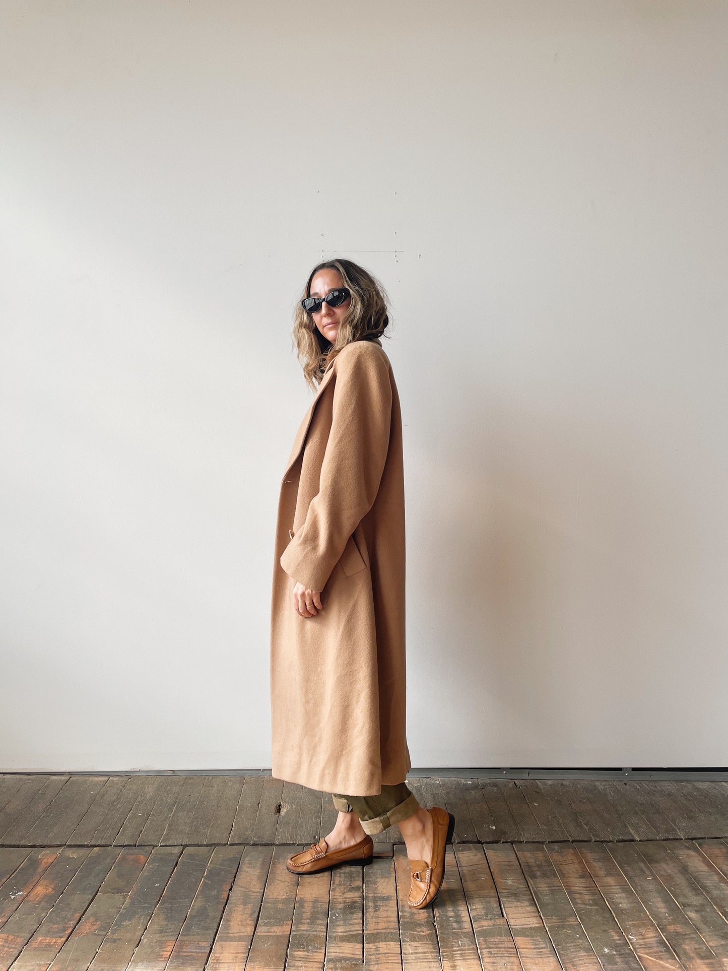 Pendleton Camel Wool Coat (M)