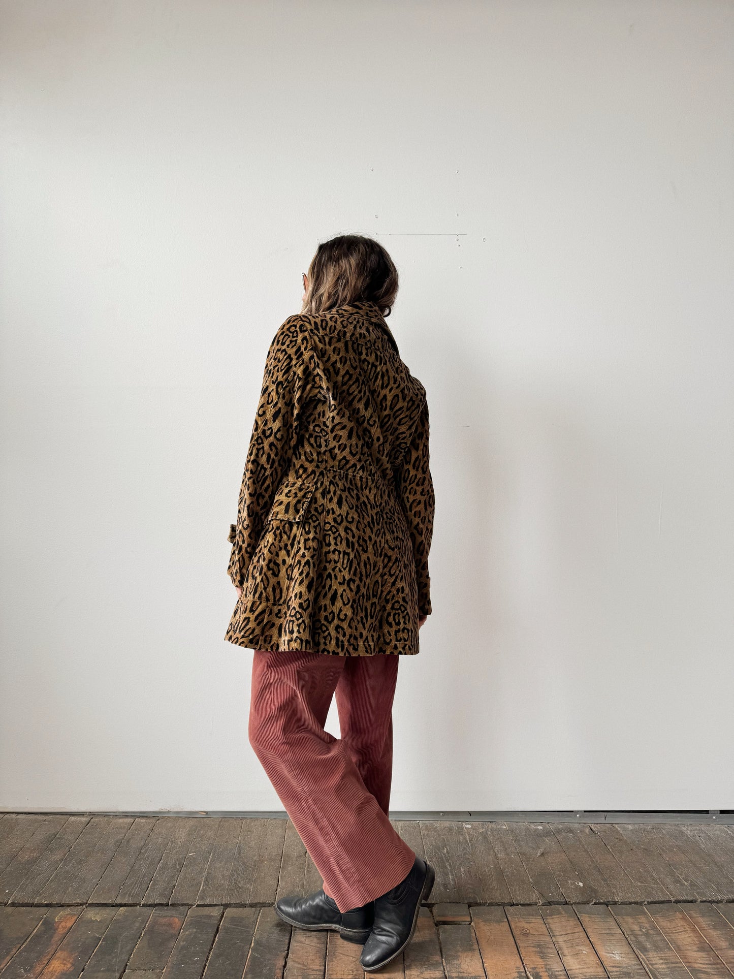 90s Leopard Coat (M)