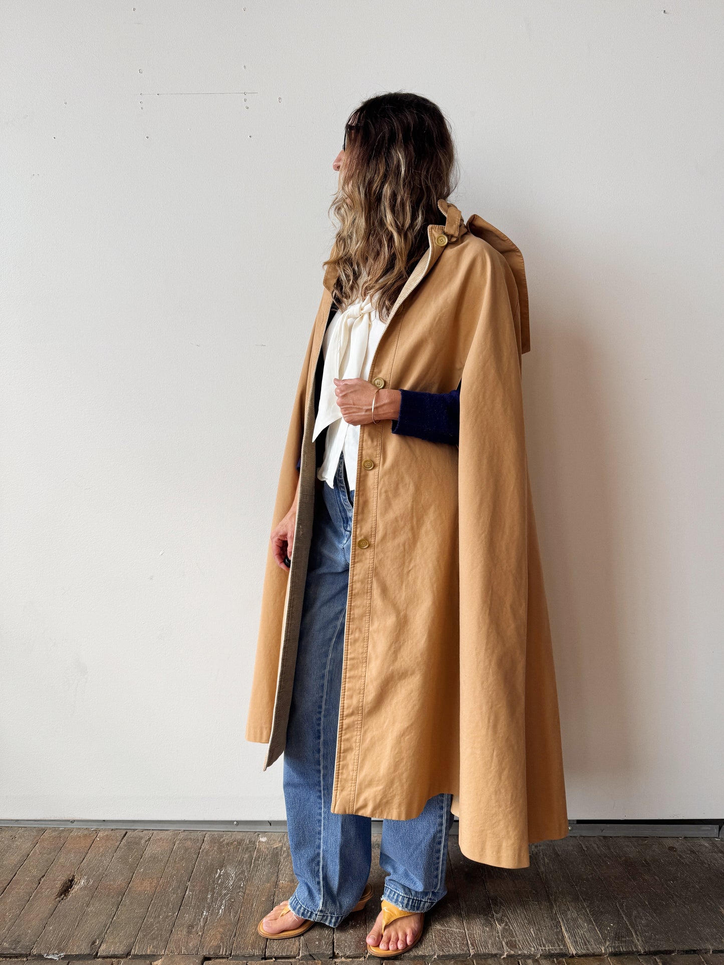 Made in Poland Cape with Corduroy Details
