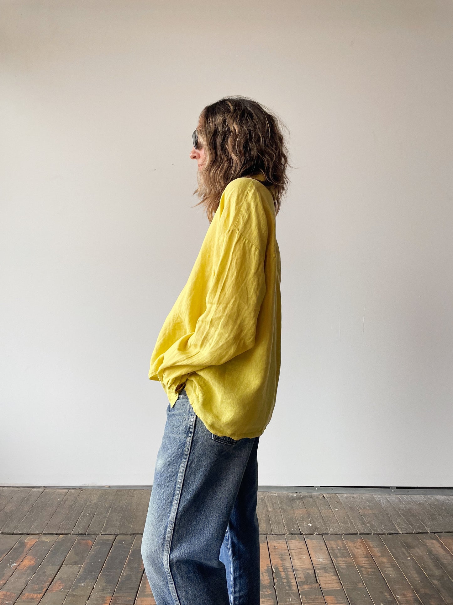 Marigold Linen Blouse