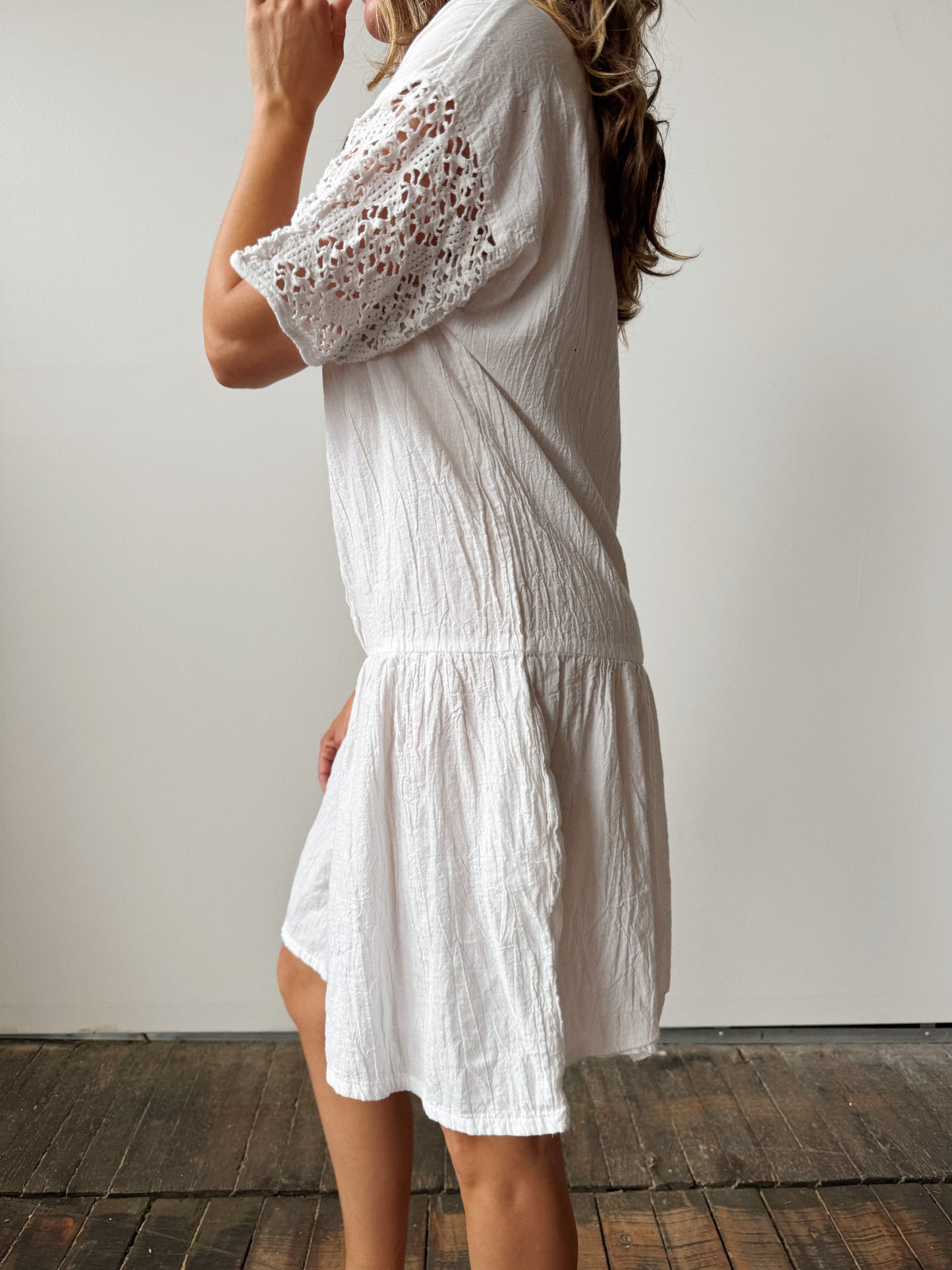 80s Dropwaist Gauze Romper (M)