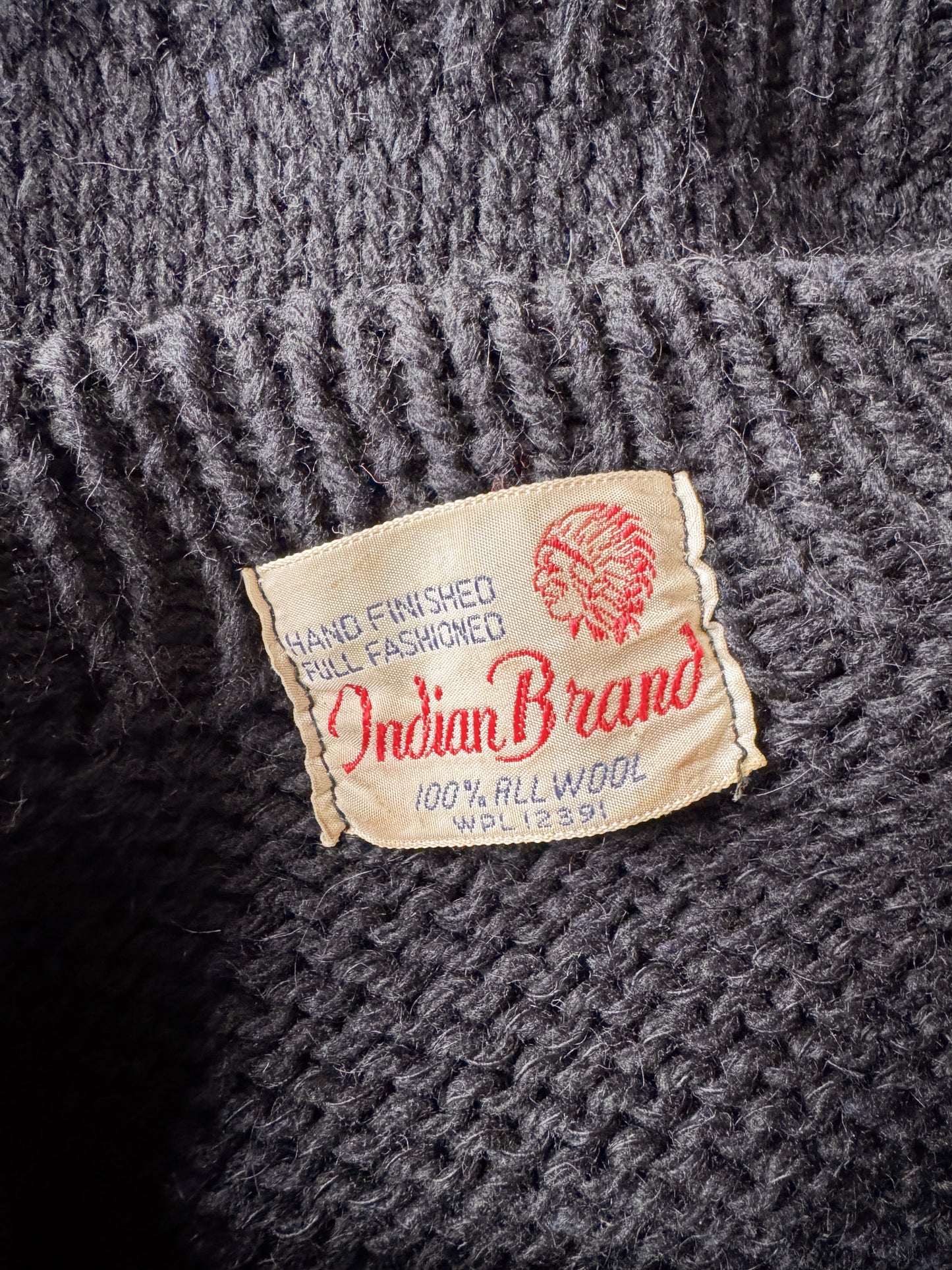 50s Indian Brand Wool Navy Sweater