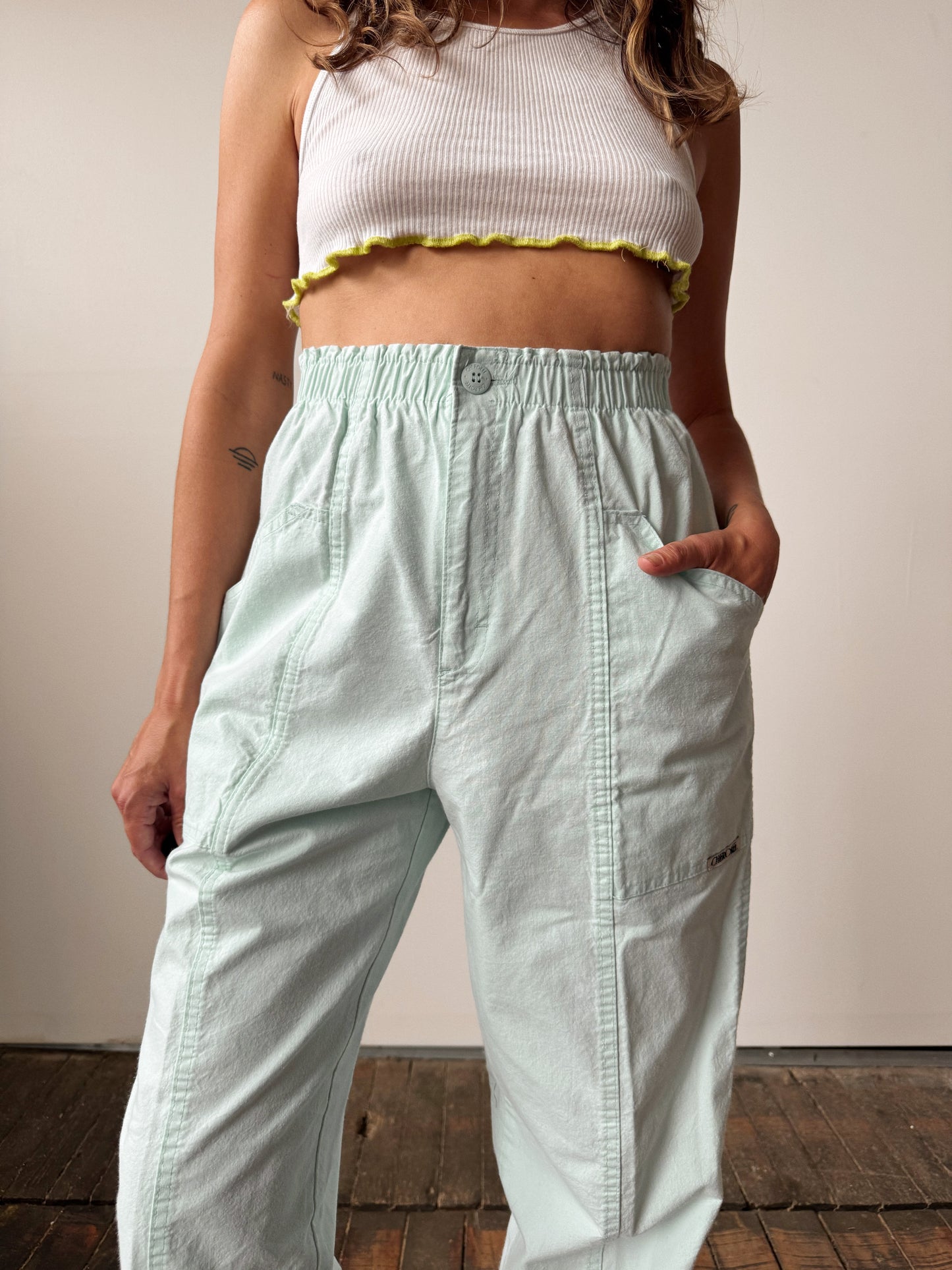 Swimming Blue 90s Cotton Pant