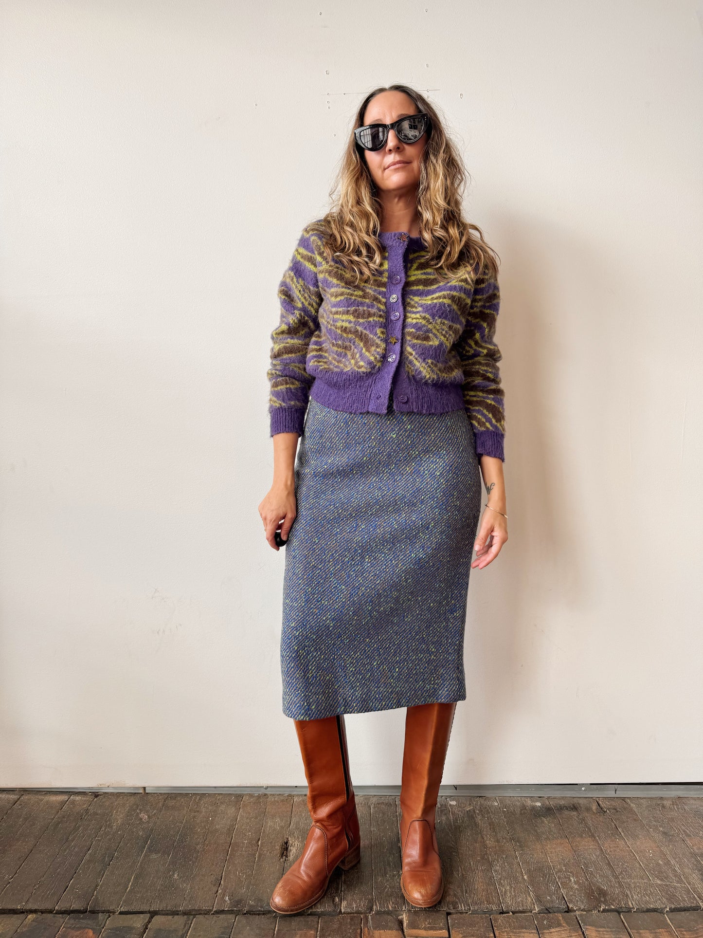 Tweed 60s Pencil Skirt (26")