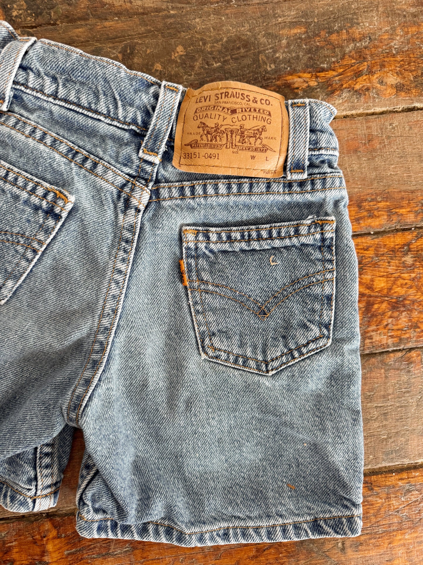 Levi's Orange Tab Denim Shorts (3T)