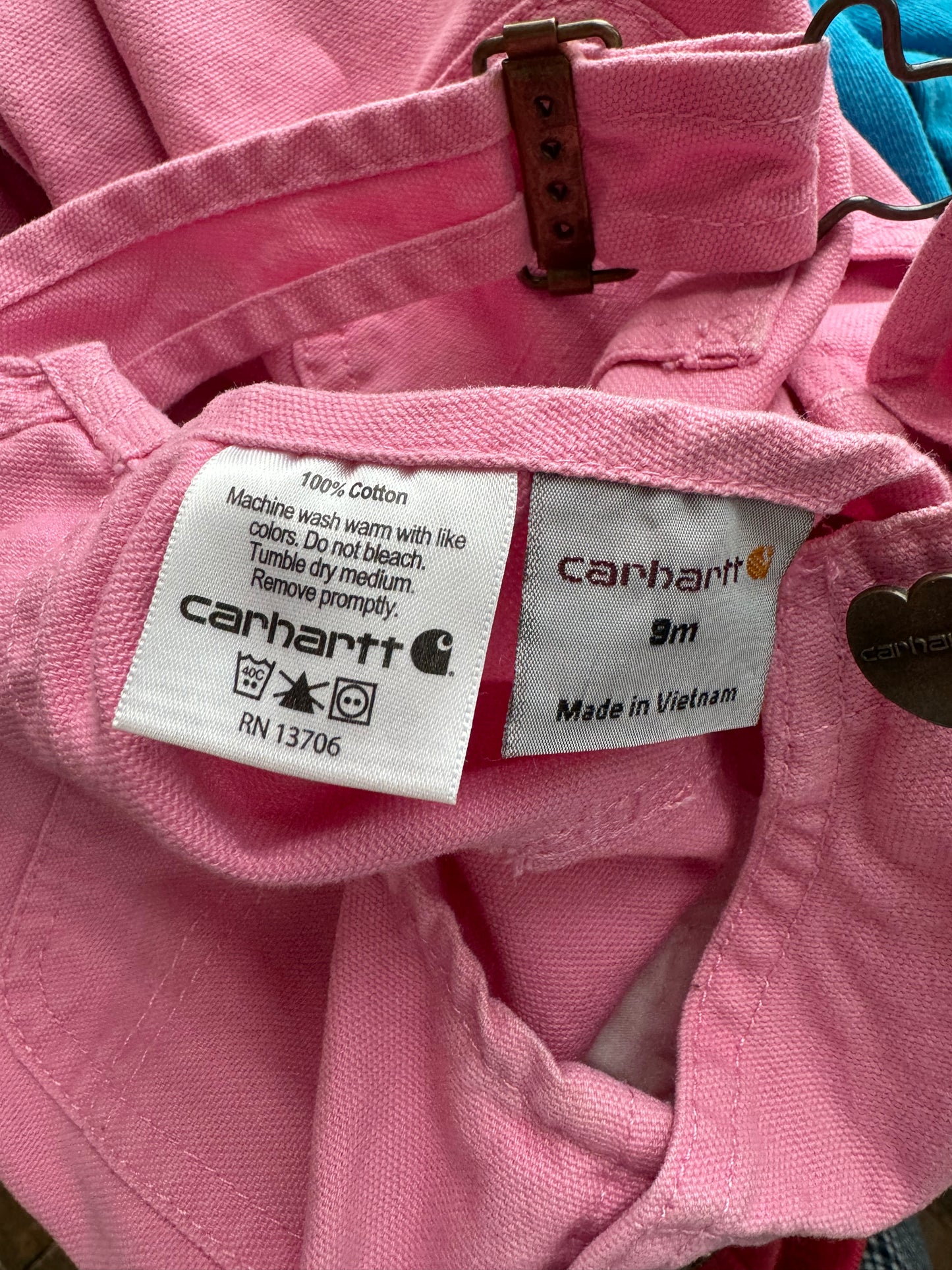 Carhartt Heart Overalls (9mos)