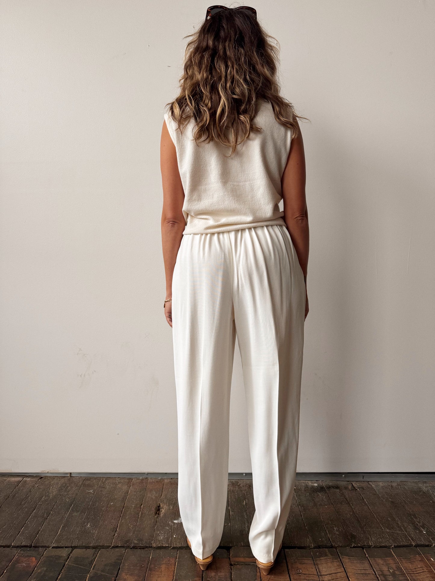 Rayon 80s Trouser Pant with Belt (27")