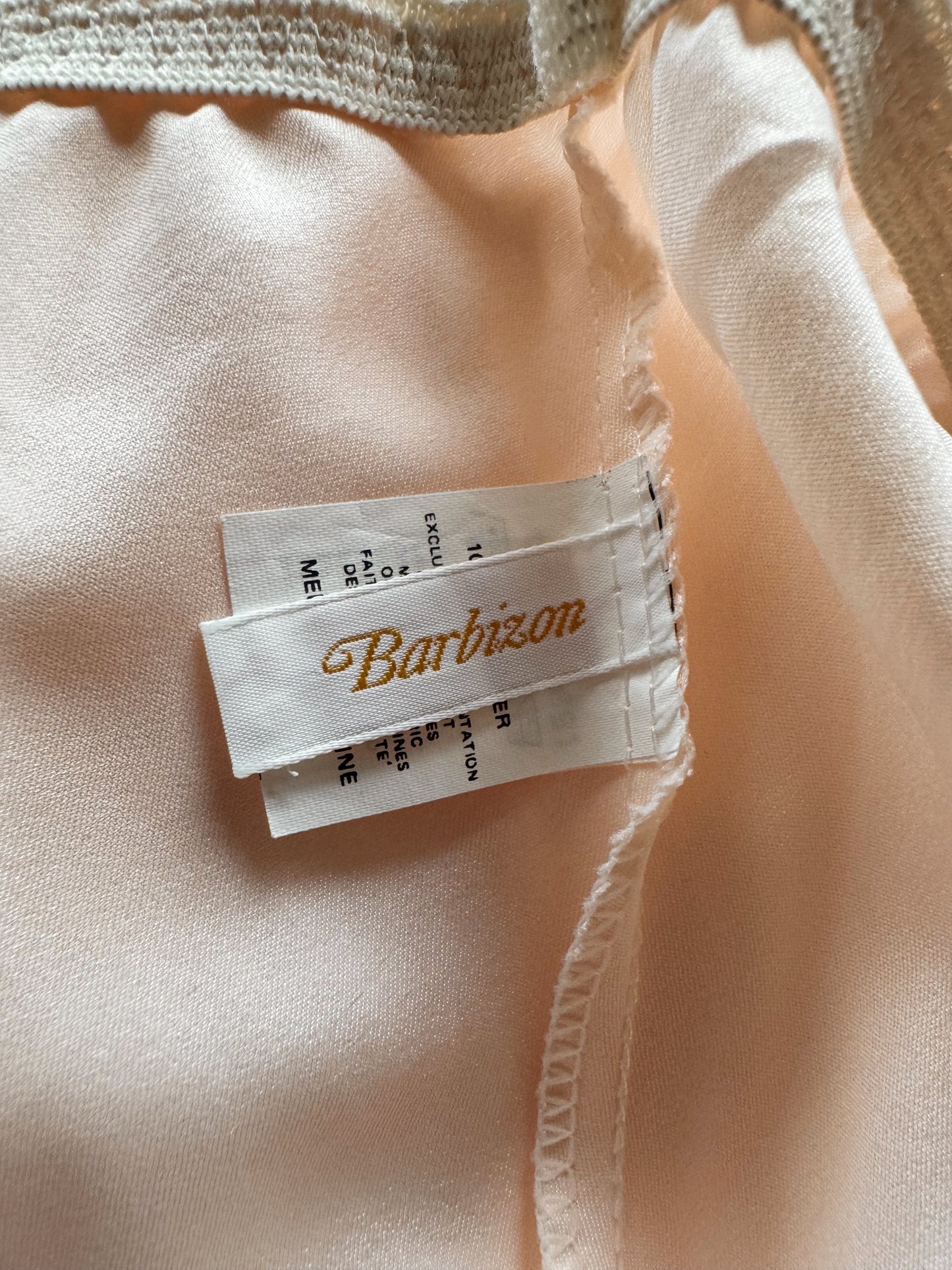 Pale Pink 70s Barbizon Slip Skirt (M)