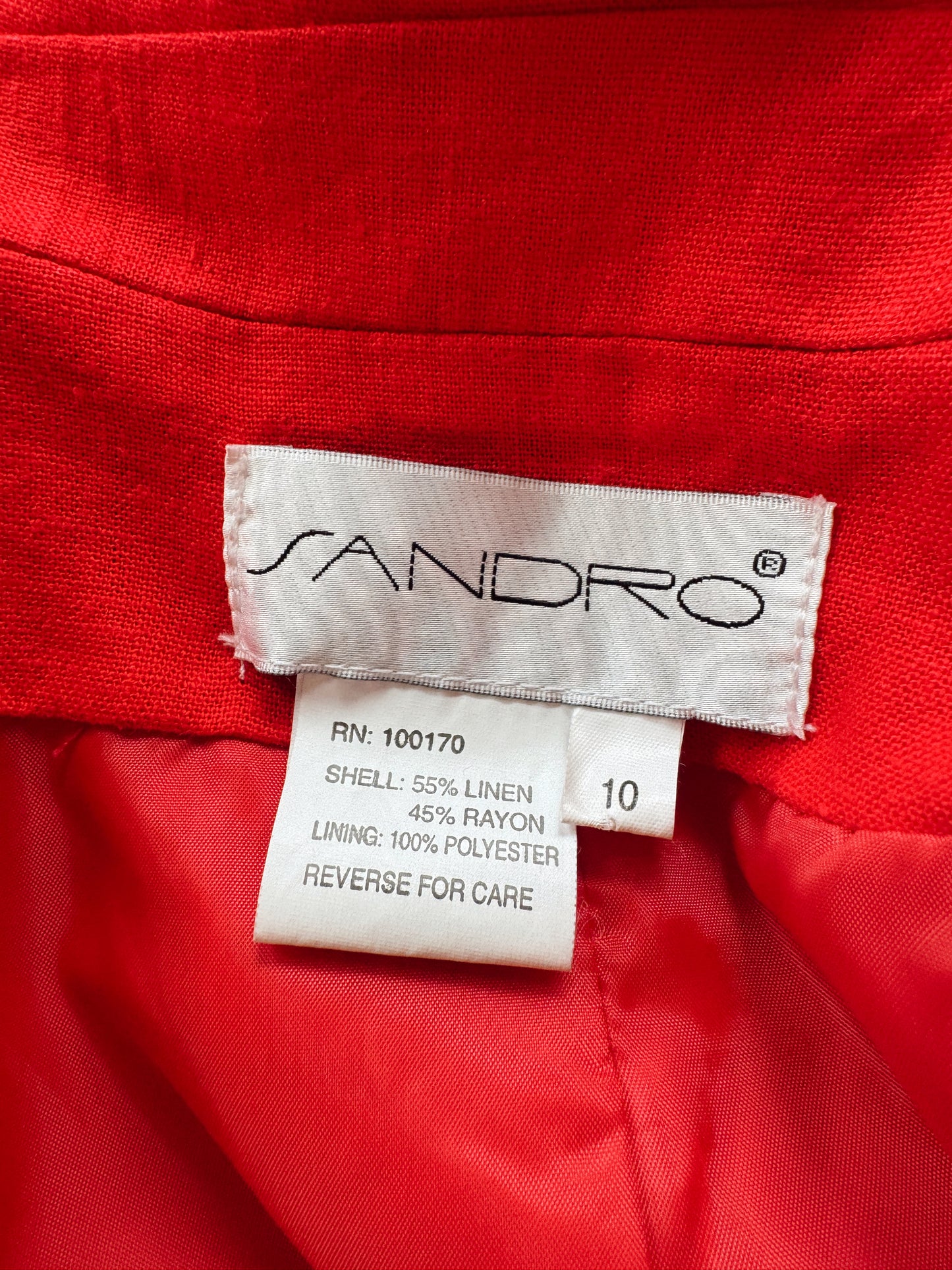 Vintage Sandro Linen Oversize Jacket (M)