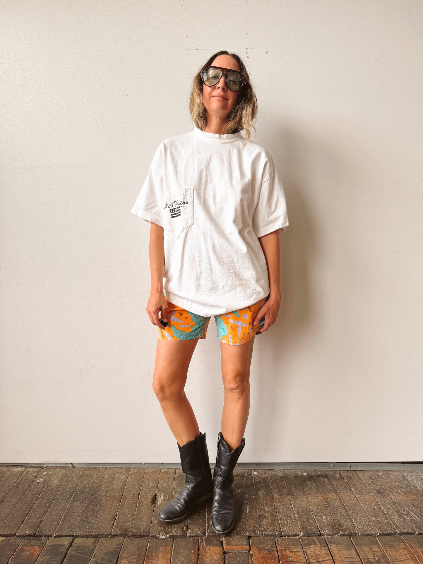 Not French Oversize White T-Shirt (L)