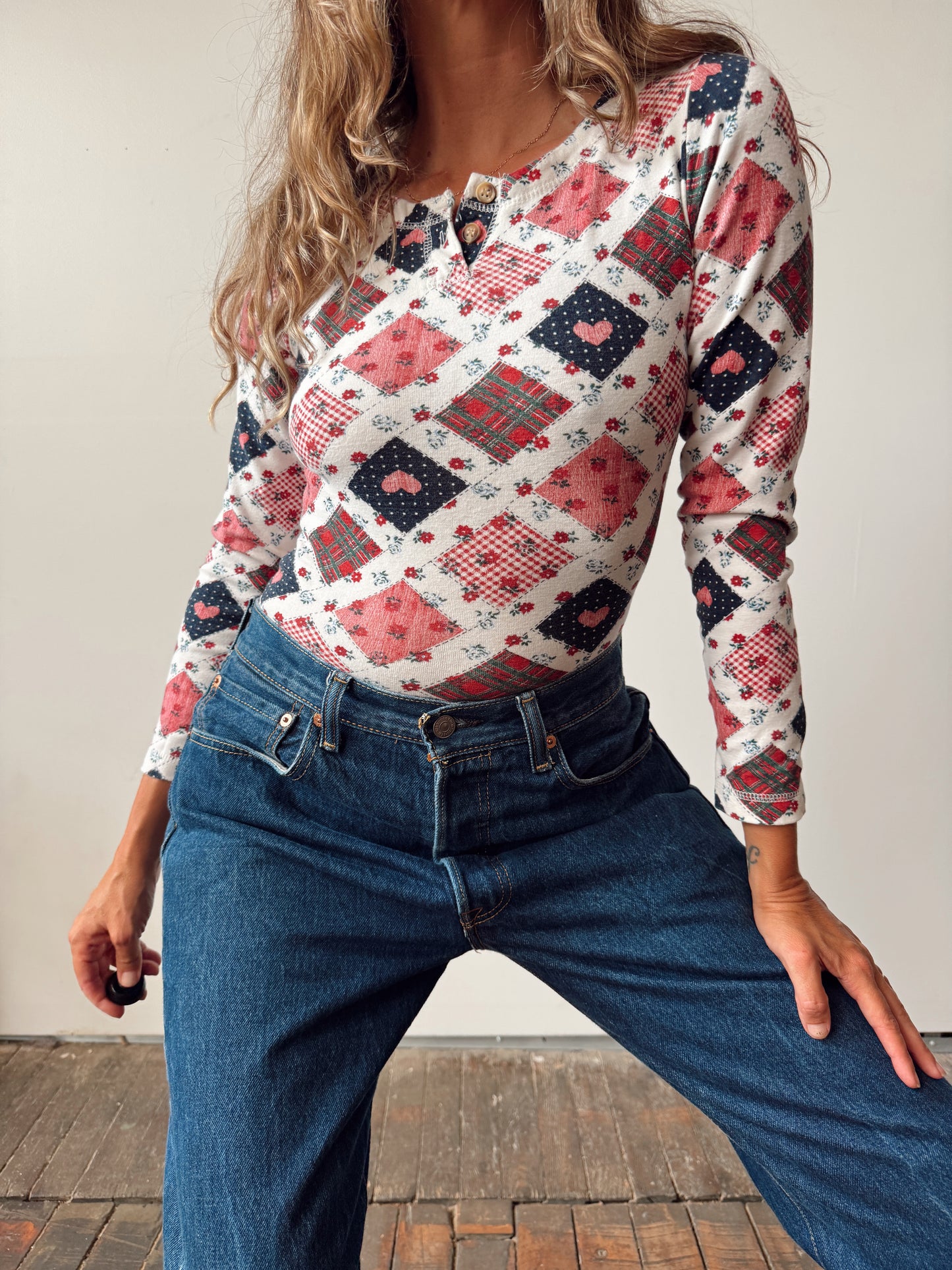 Patchwork 90s Bodysuit (S)