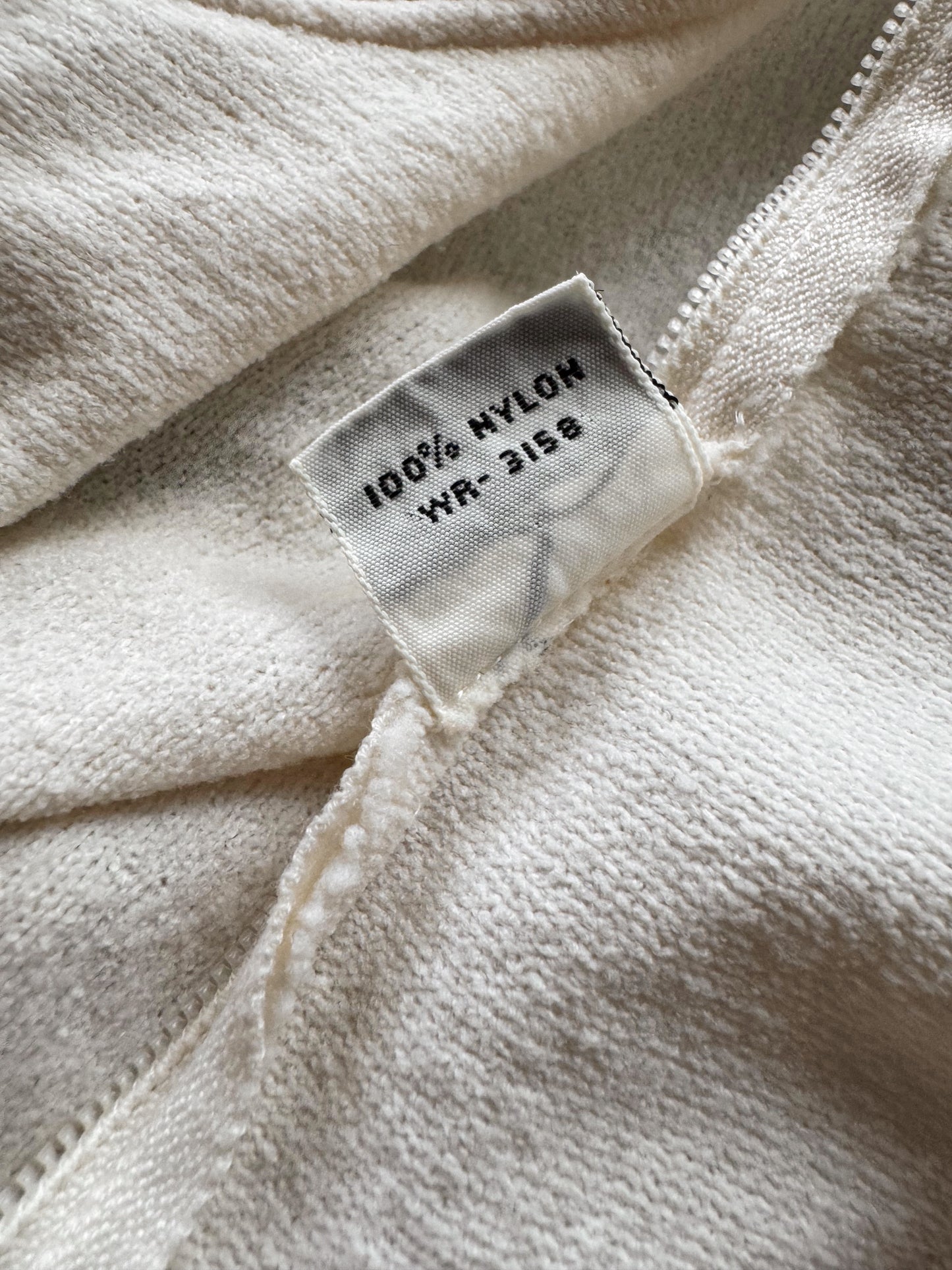 Fairfield 80s Sleeveless Boucle Cream Blouse (S)