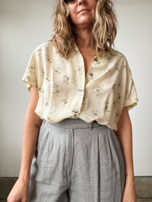 90s Silk Samantha Blouse (S)