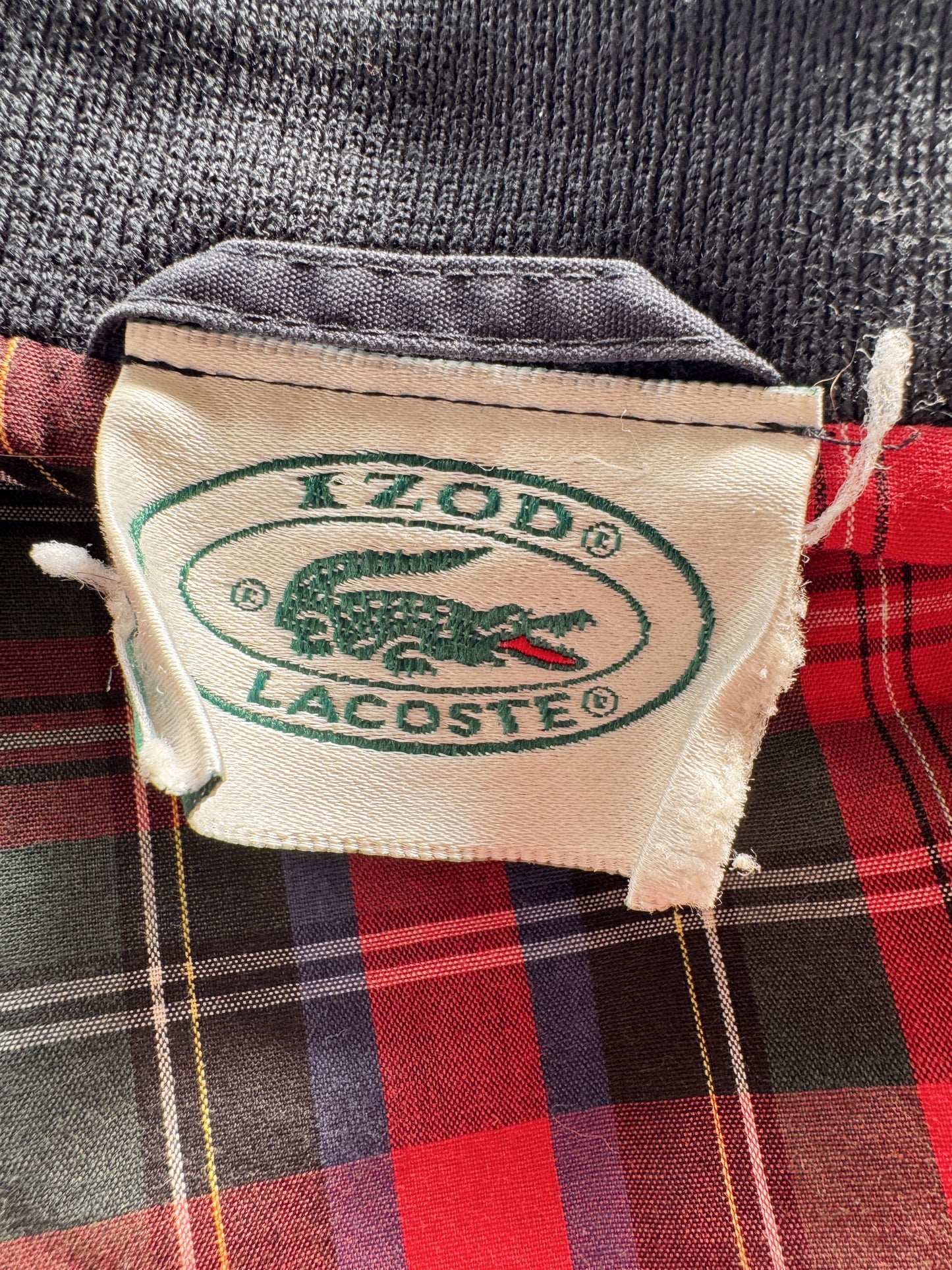 Izod Lacoste Navy 90s Zip Jacket (Mens M)