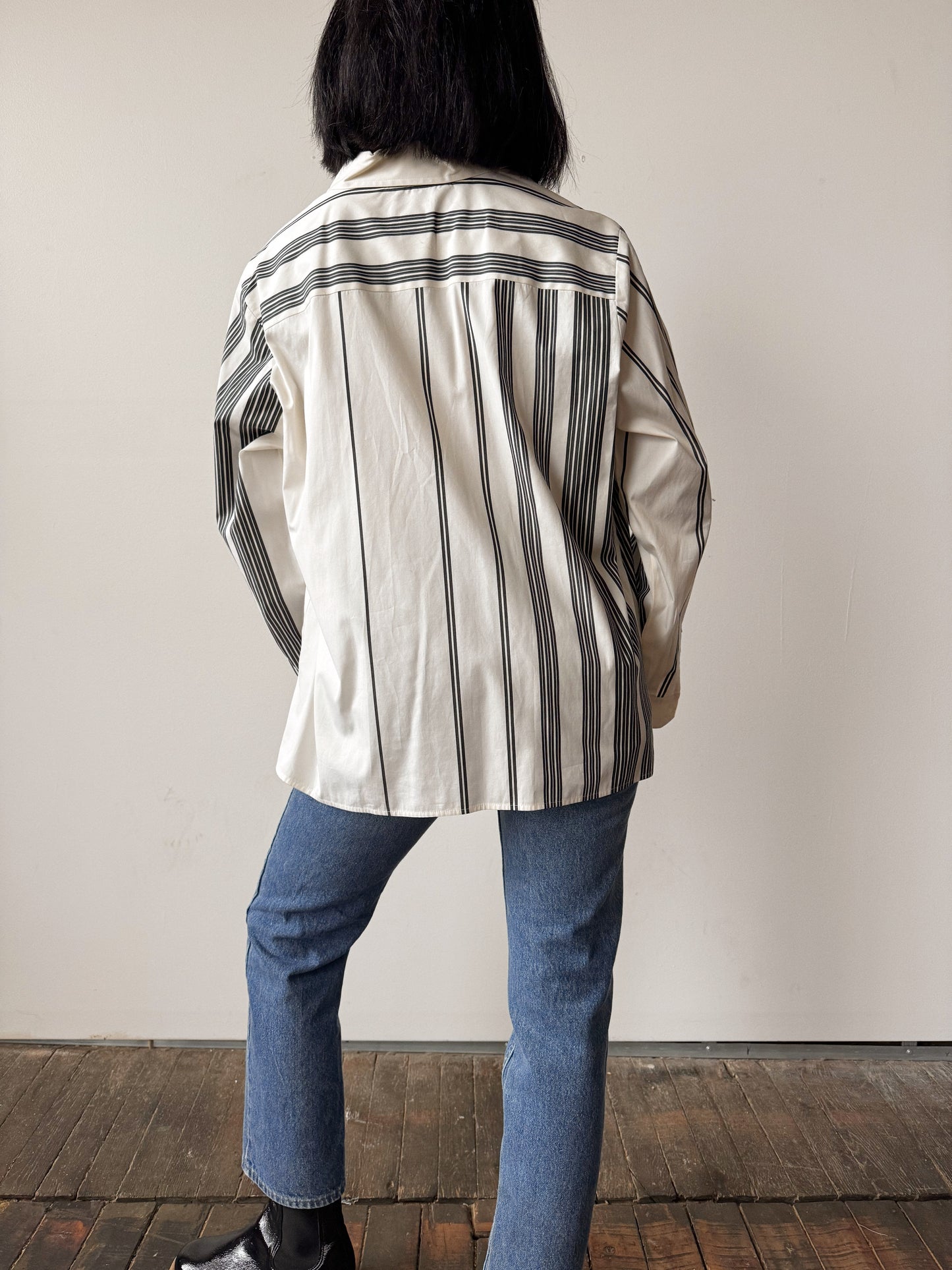 Striped 00s Dress Shirt (XL)