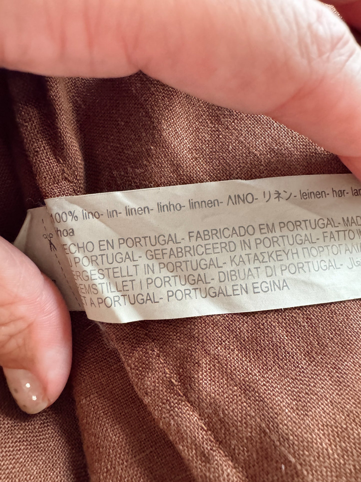 Linen 00s Brown Blouse (M)