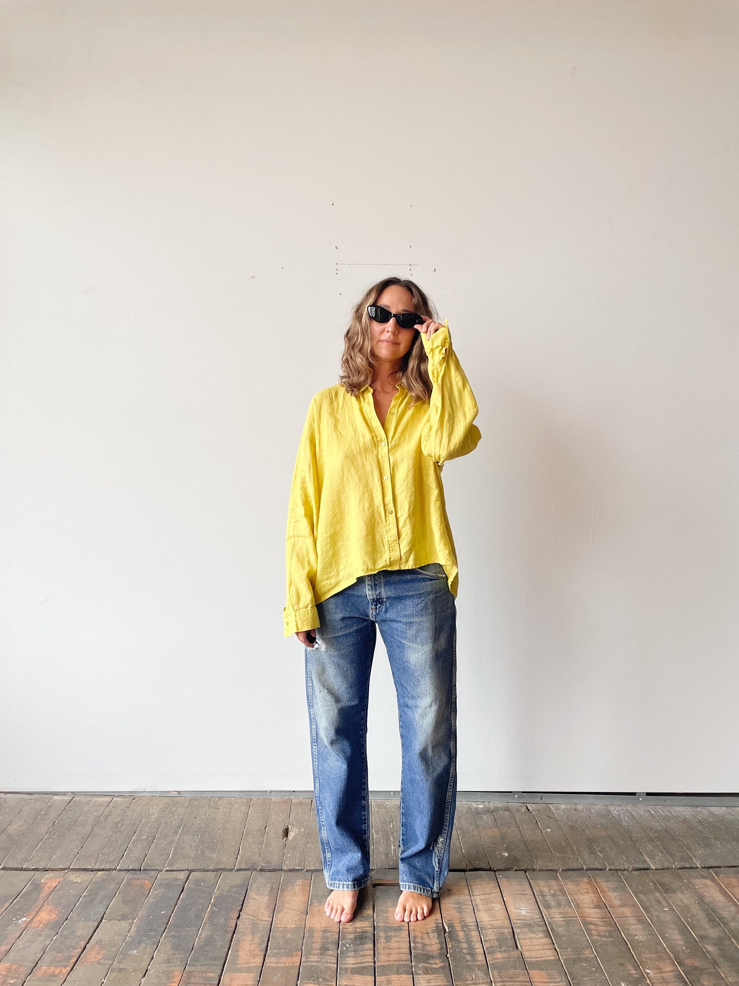 Marigold Linen Blouse