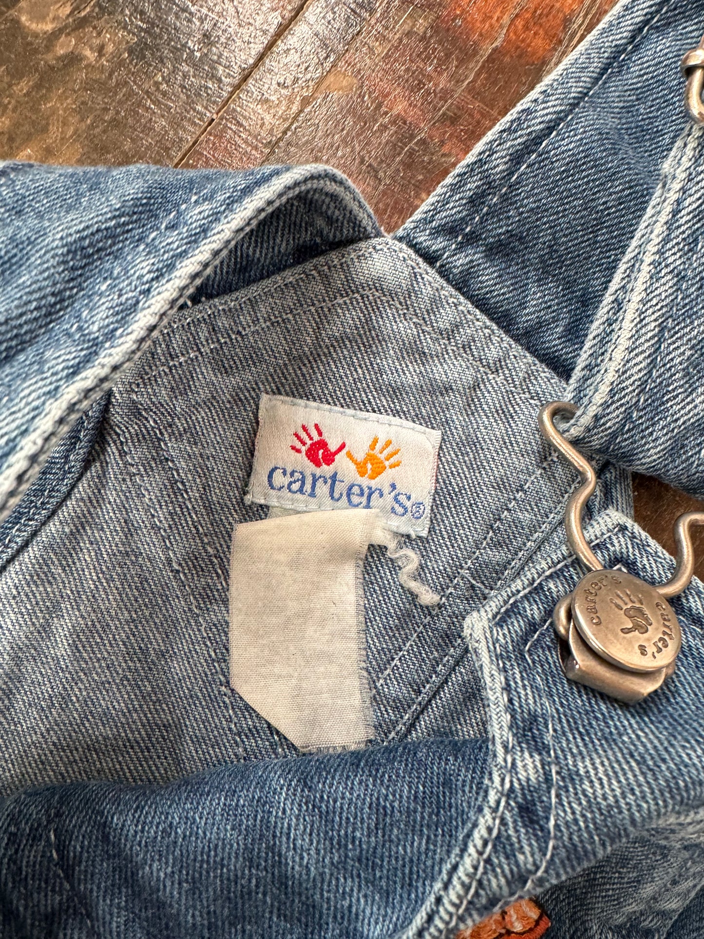 90s Carter’s Denim Fruit Overalls (24mos)