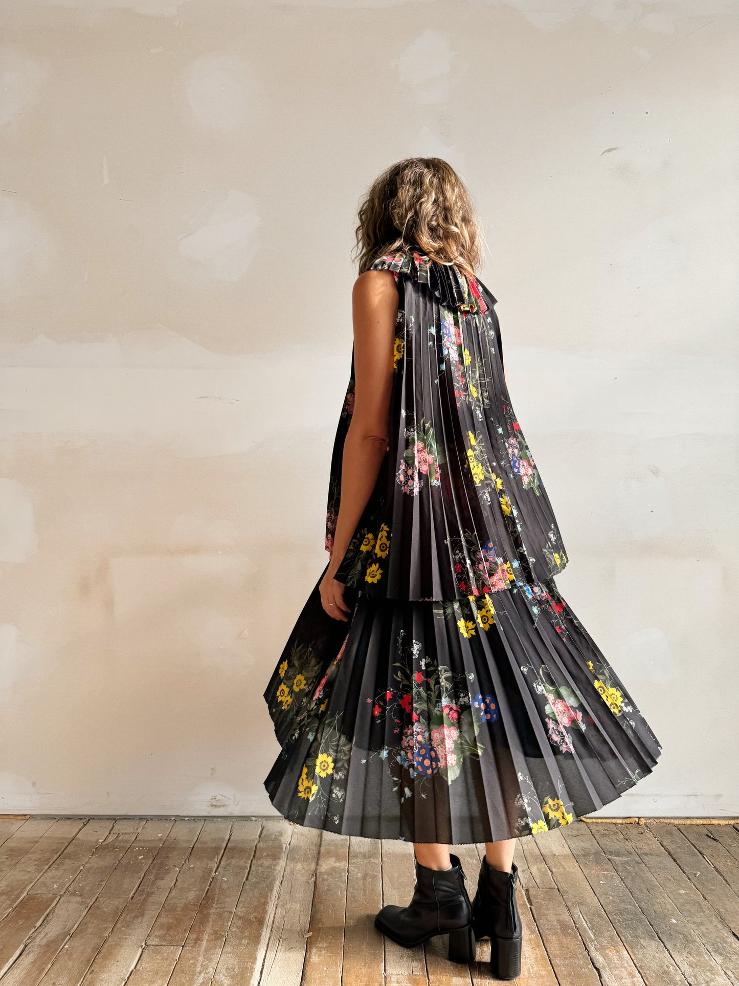 Erdem for HM Pleated Floral Tier Dress (XS)