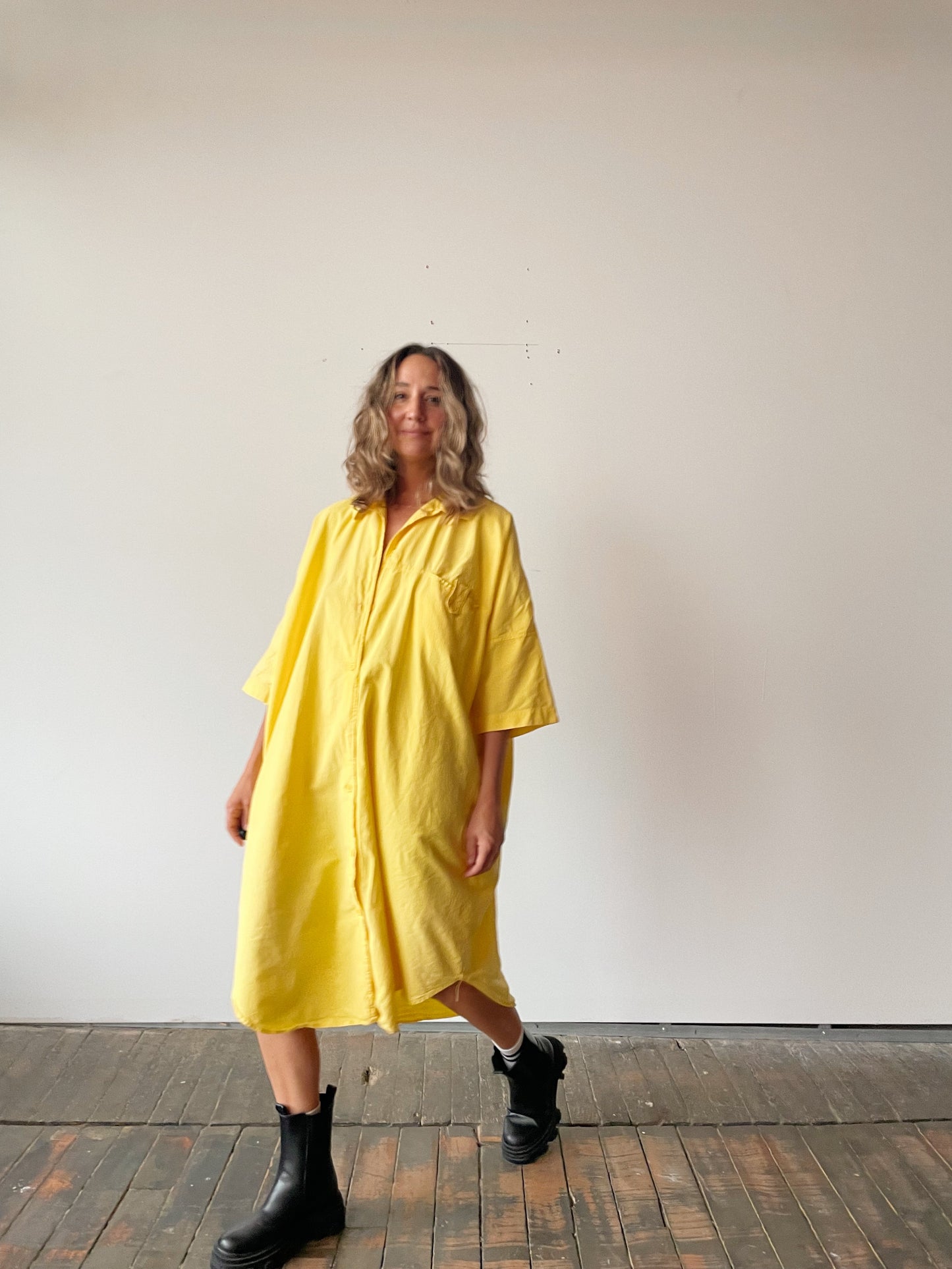 90s Chambeli Shirt Dress