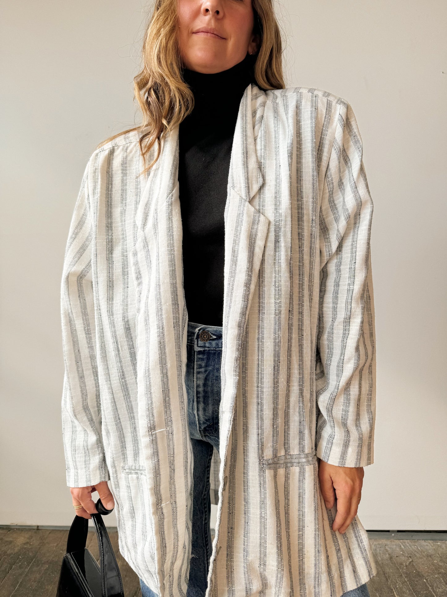 Oversized Dan Howard Stripe Blazer (XL)