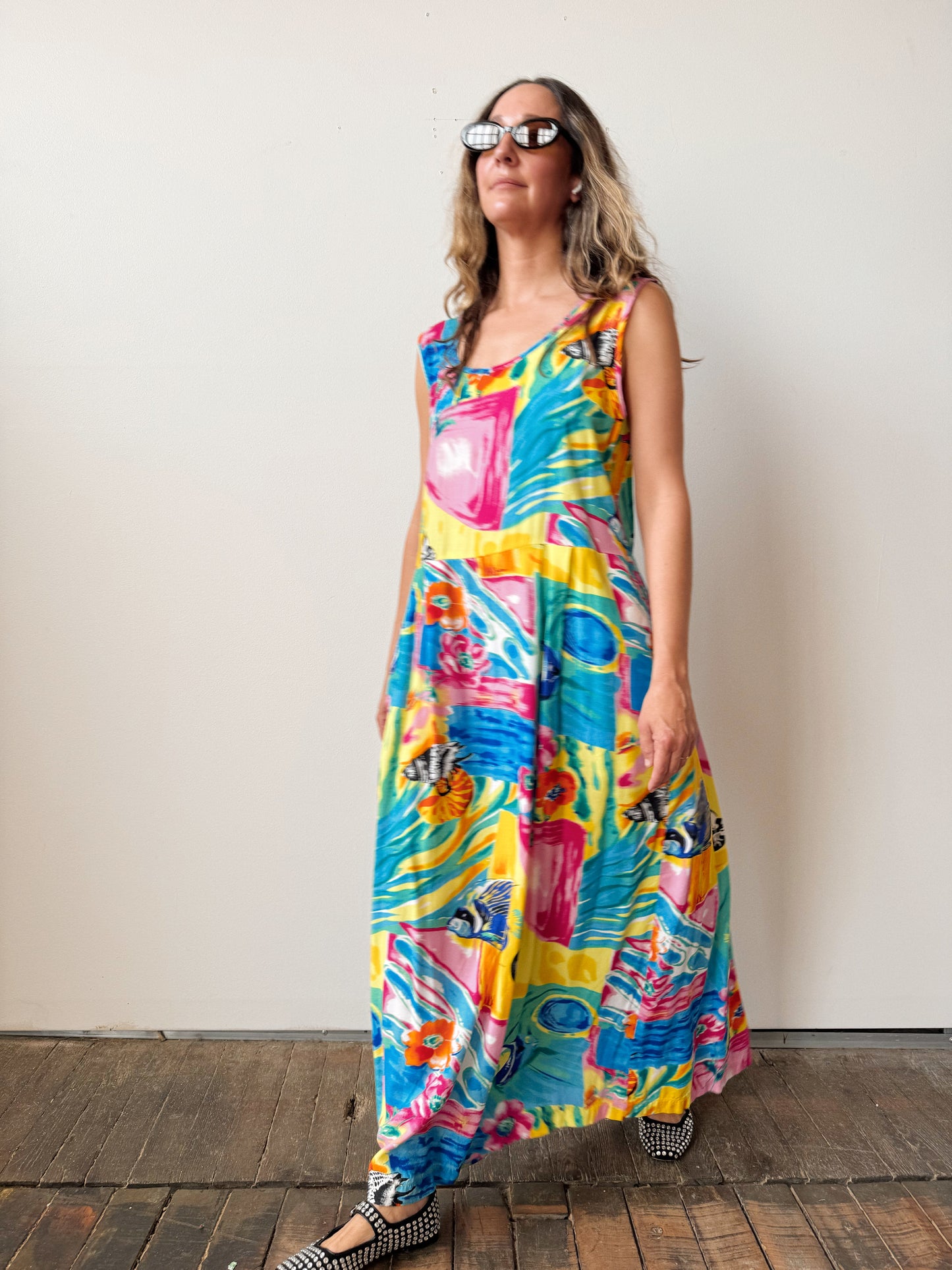 Bindi Hawaiian Maxi Dress (L)