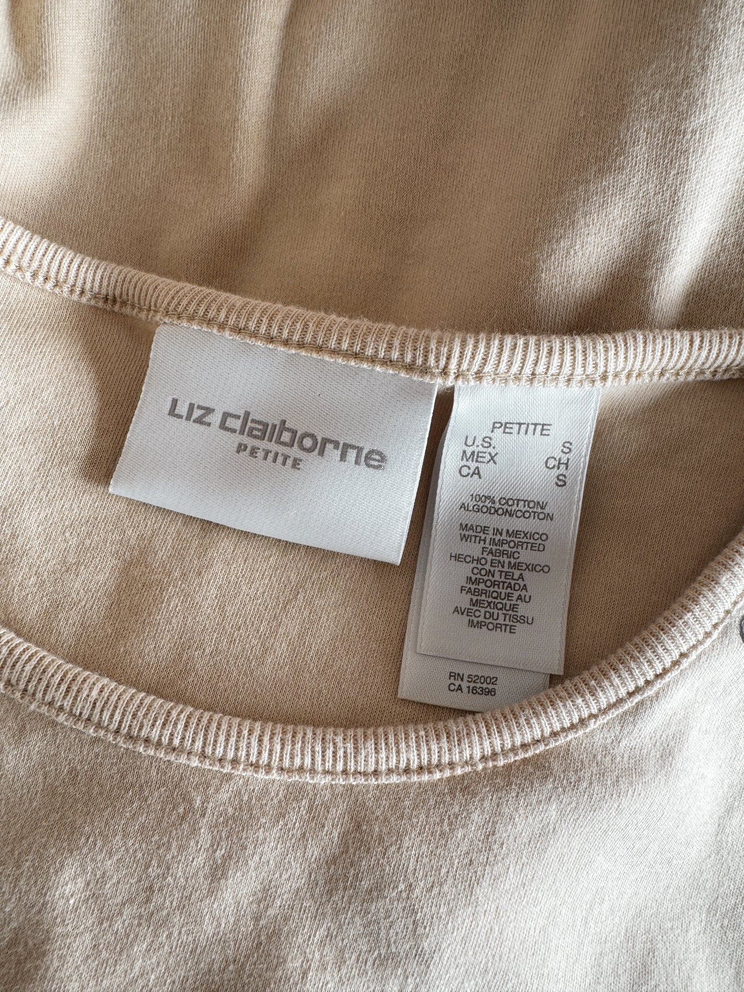 Beige Minimialist 90s Tank Top (S)