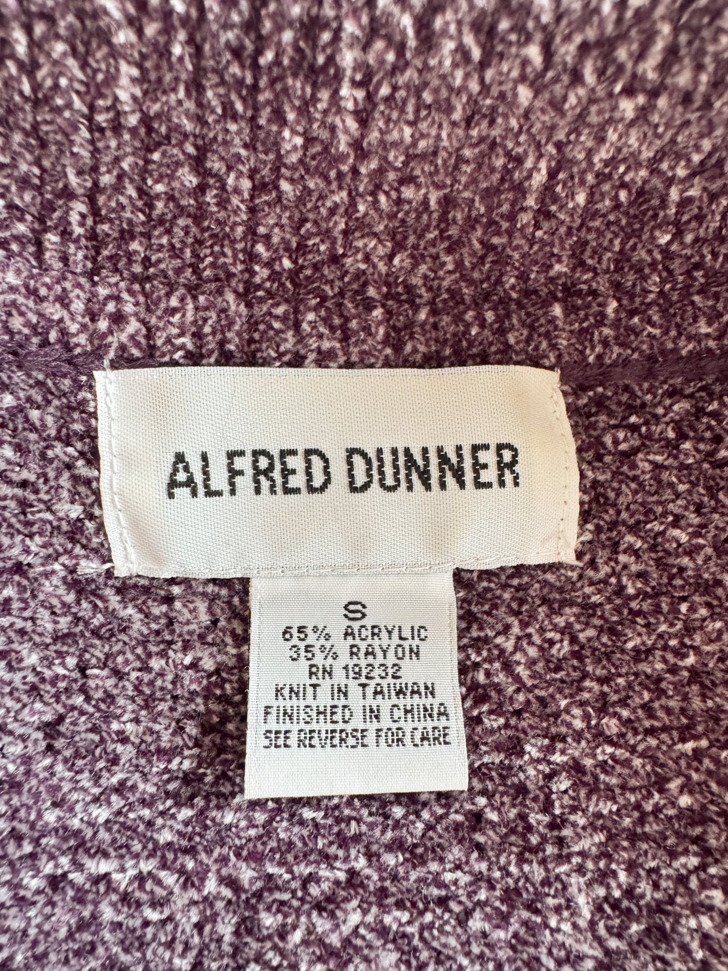 Purple 00s Collared Knit Sweater (S)