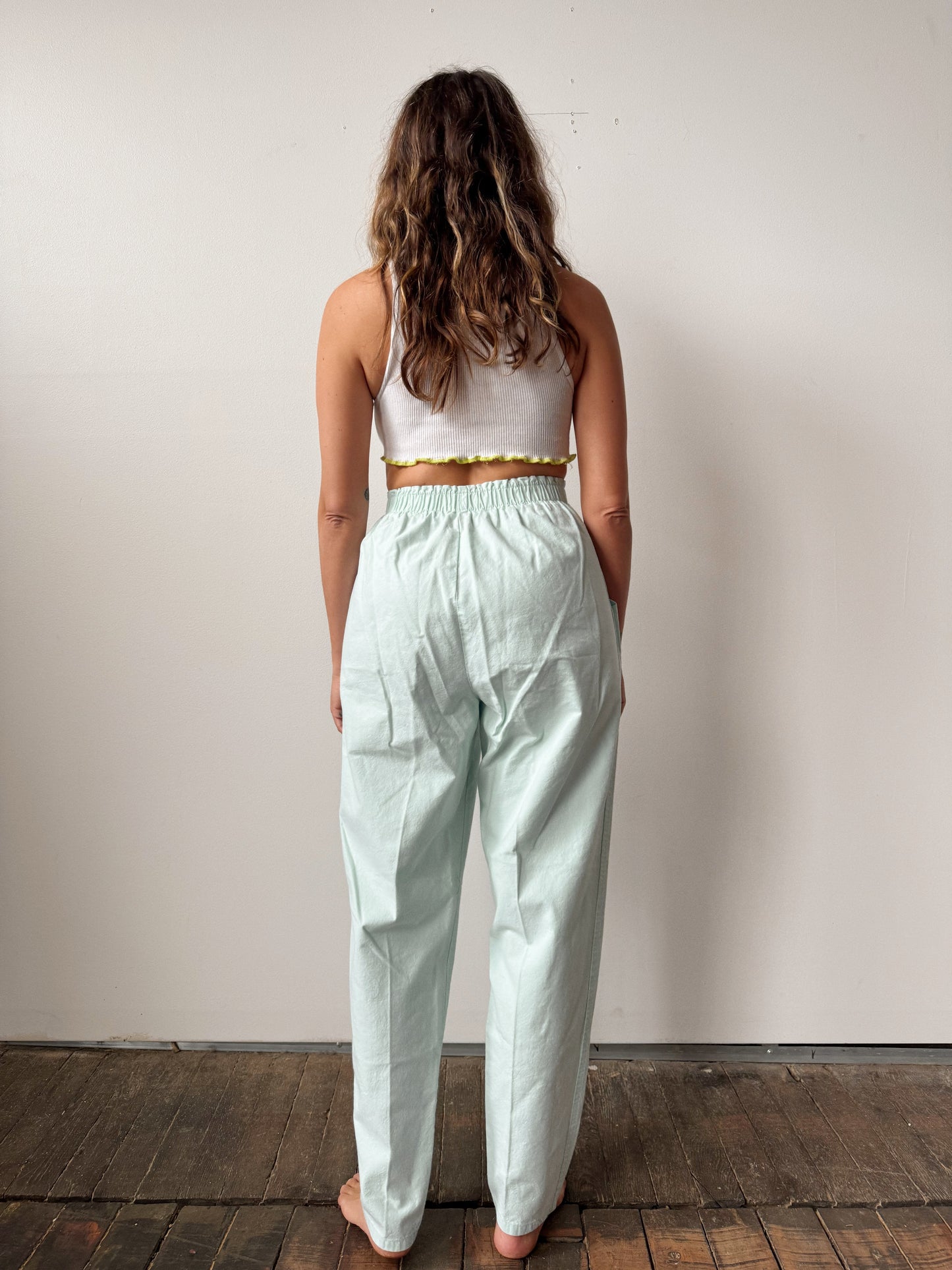 Swimming Blue 90s Cotton Pant