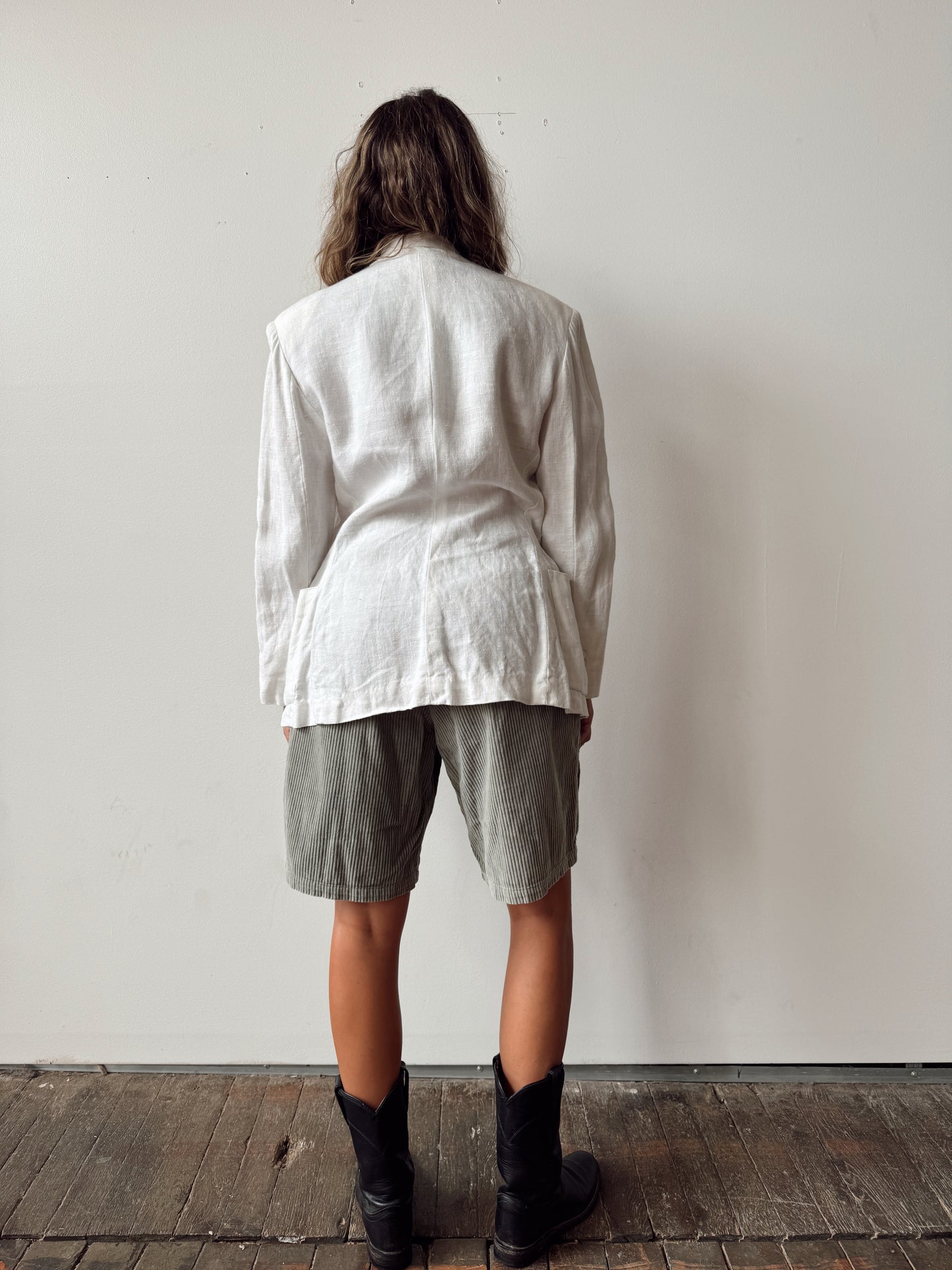 Ralph Lauren Linen Double-Breasted Summer 90s Coat (S)