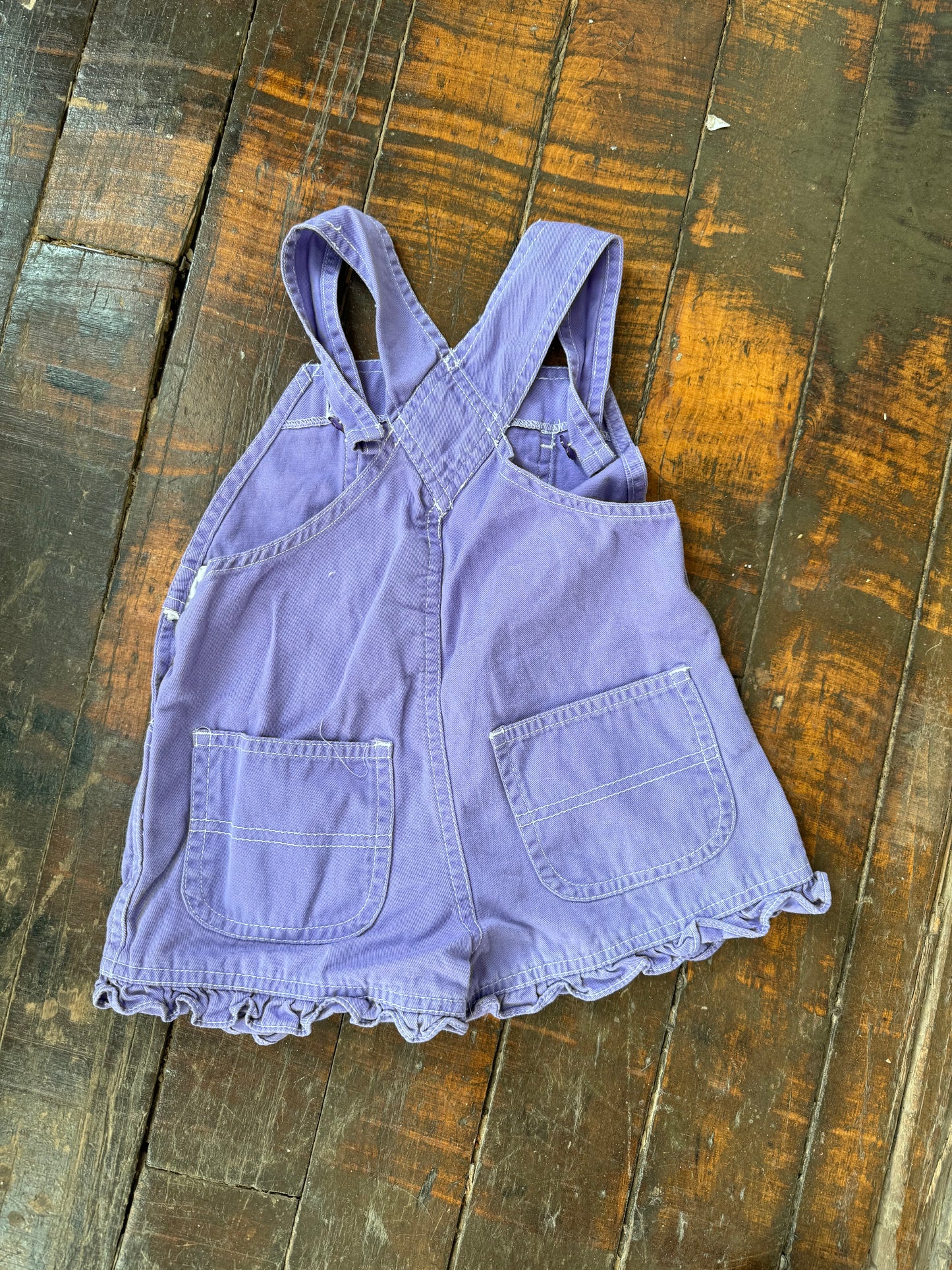 90s Lilac Girly Overalls (2T)
