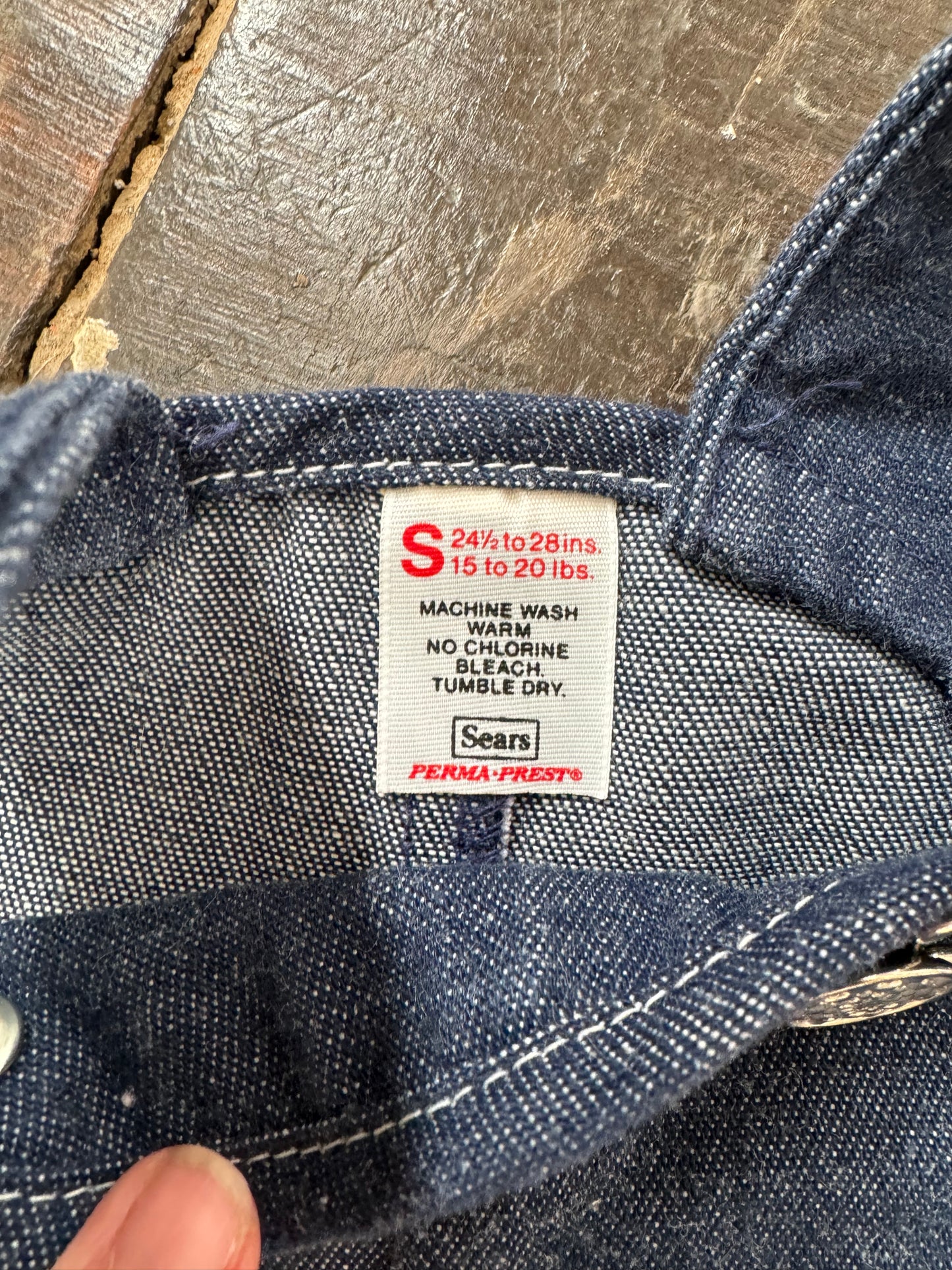 Sears 70s Raw Denim Overalls (6mos)